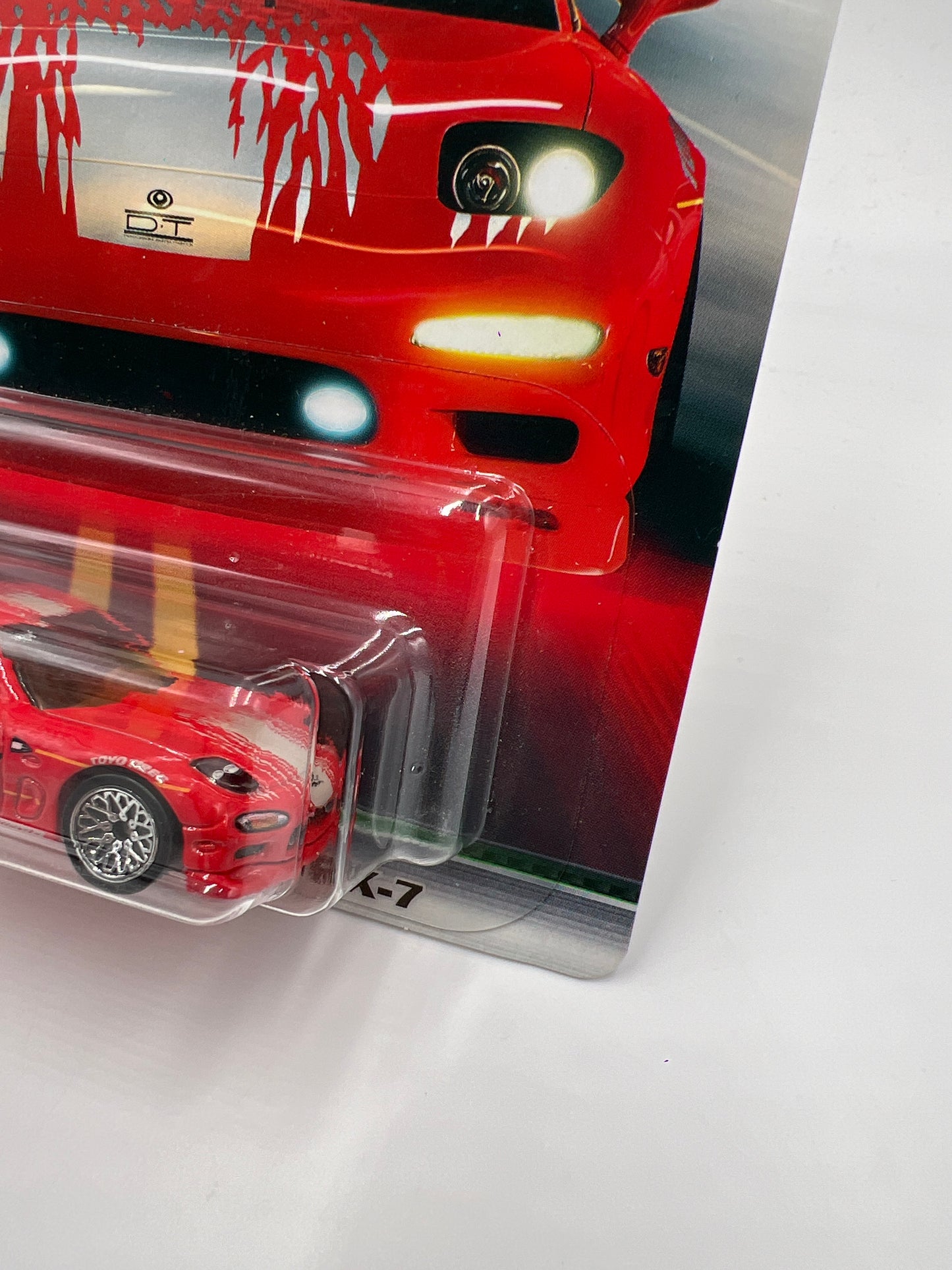 Hot Wheels Fast & Furious Original Fast #3 95 Mazda RX-7 Red W/Protector