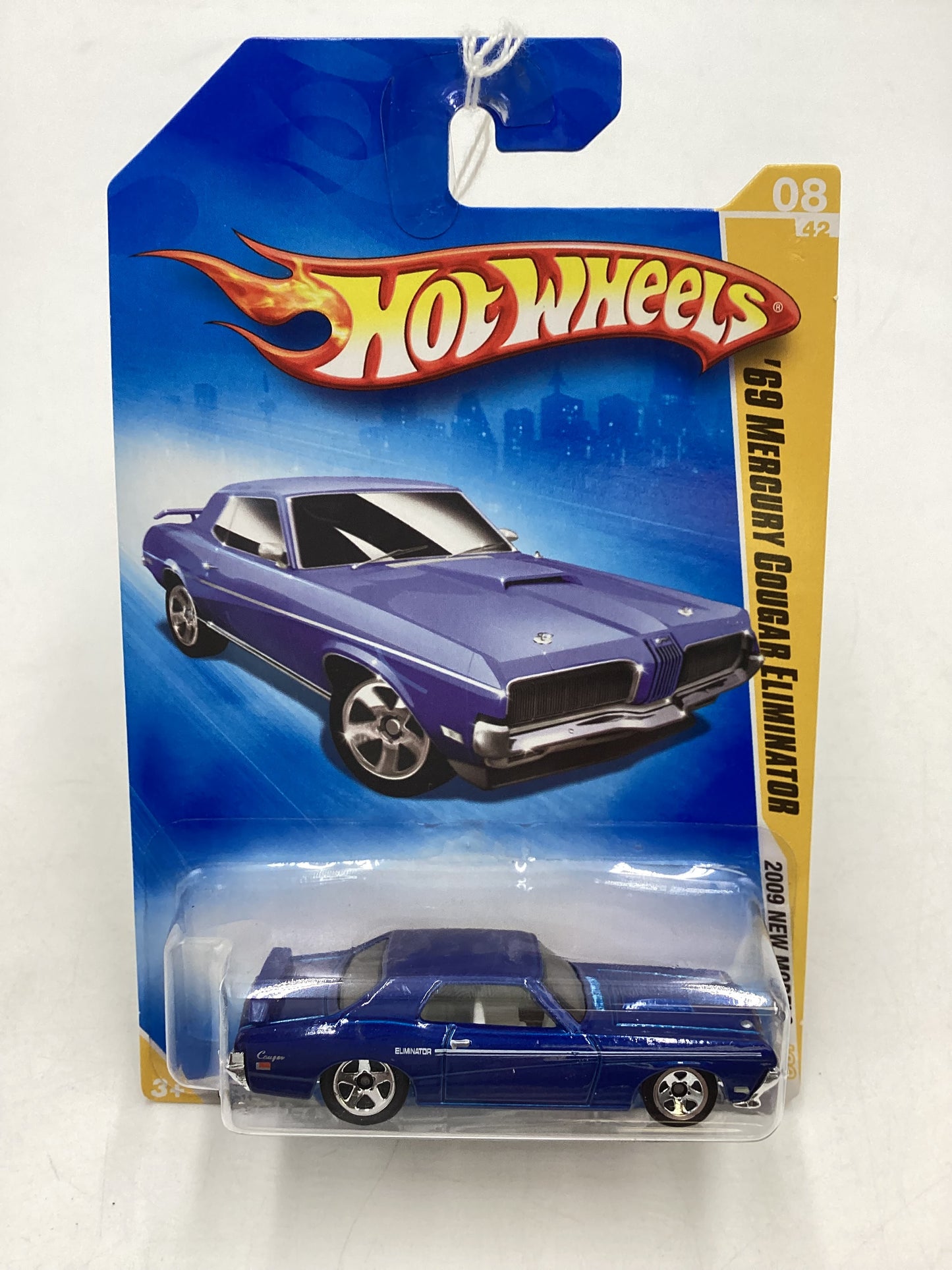 2009 Hot Wheels #008 69 Mercury Cougar Eliminator Blue 29G