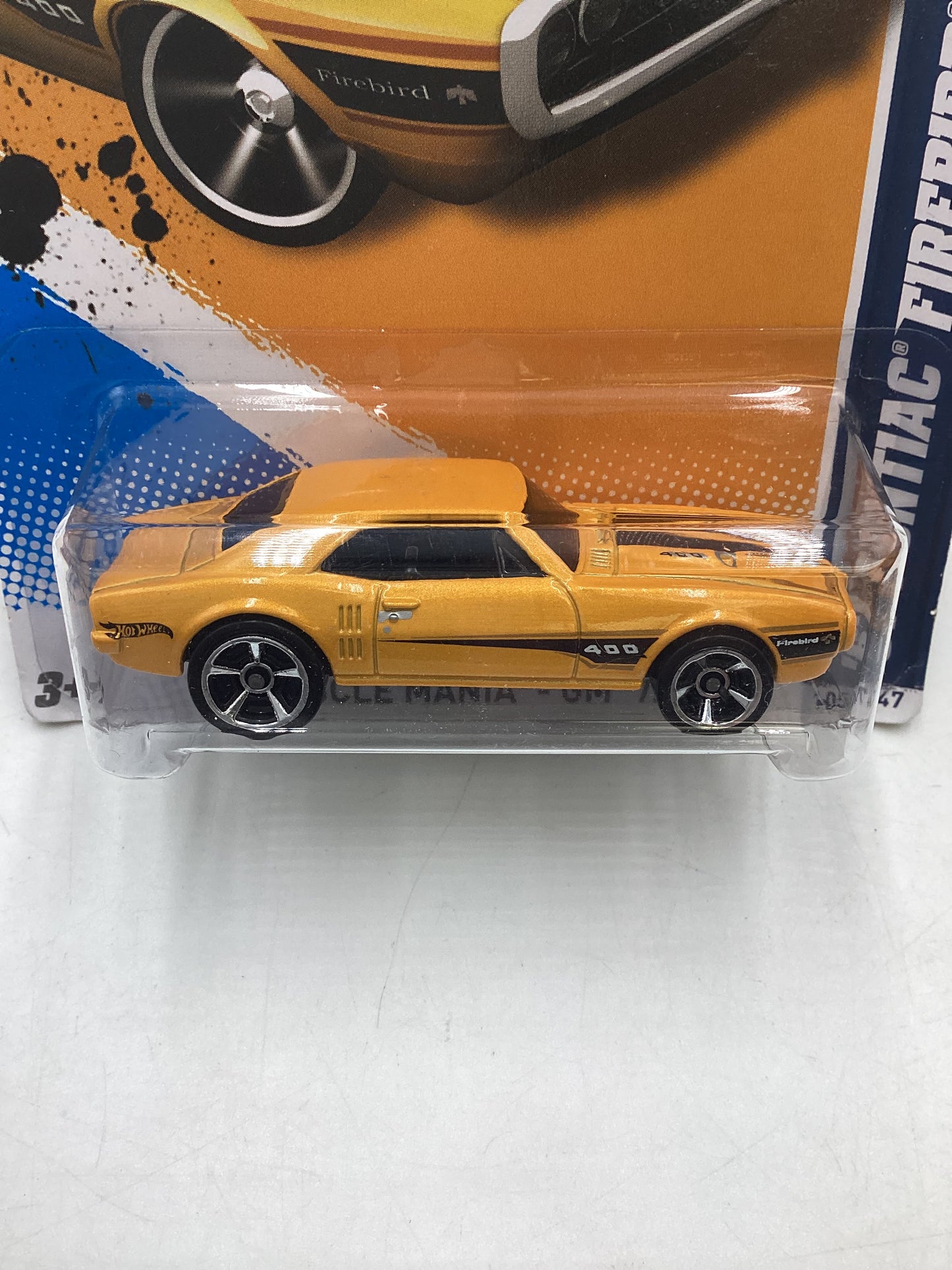 2012 hot wheels #105 67 Pontiac Firebird 400 Yellow 50C