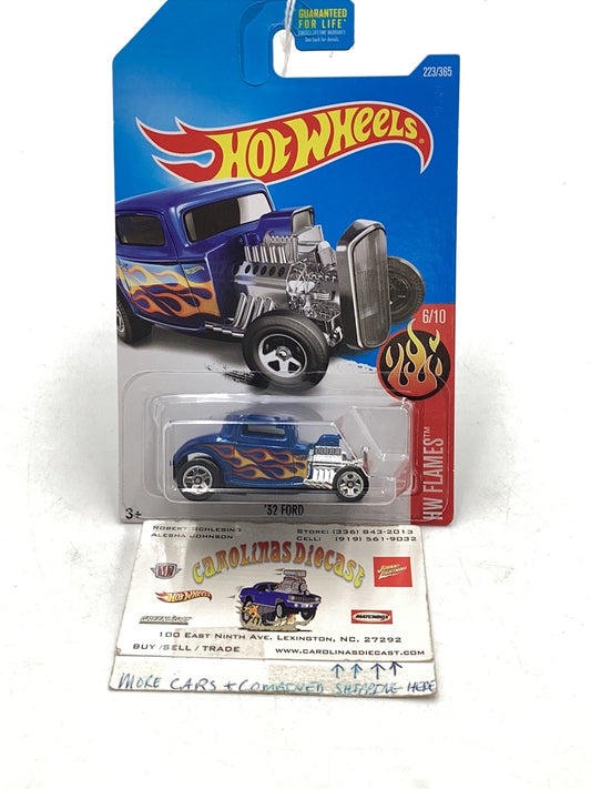 2017 Hot wheels #223 32 Ford blue 35C