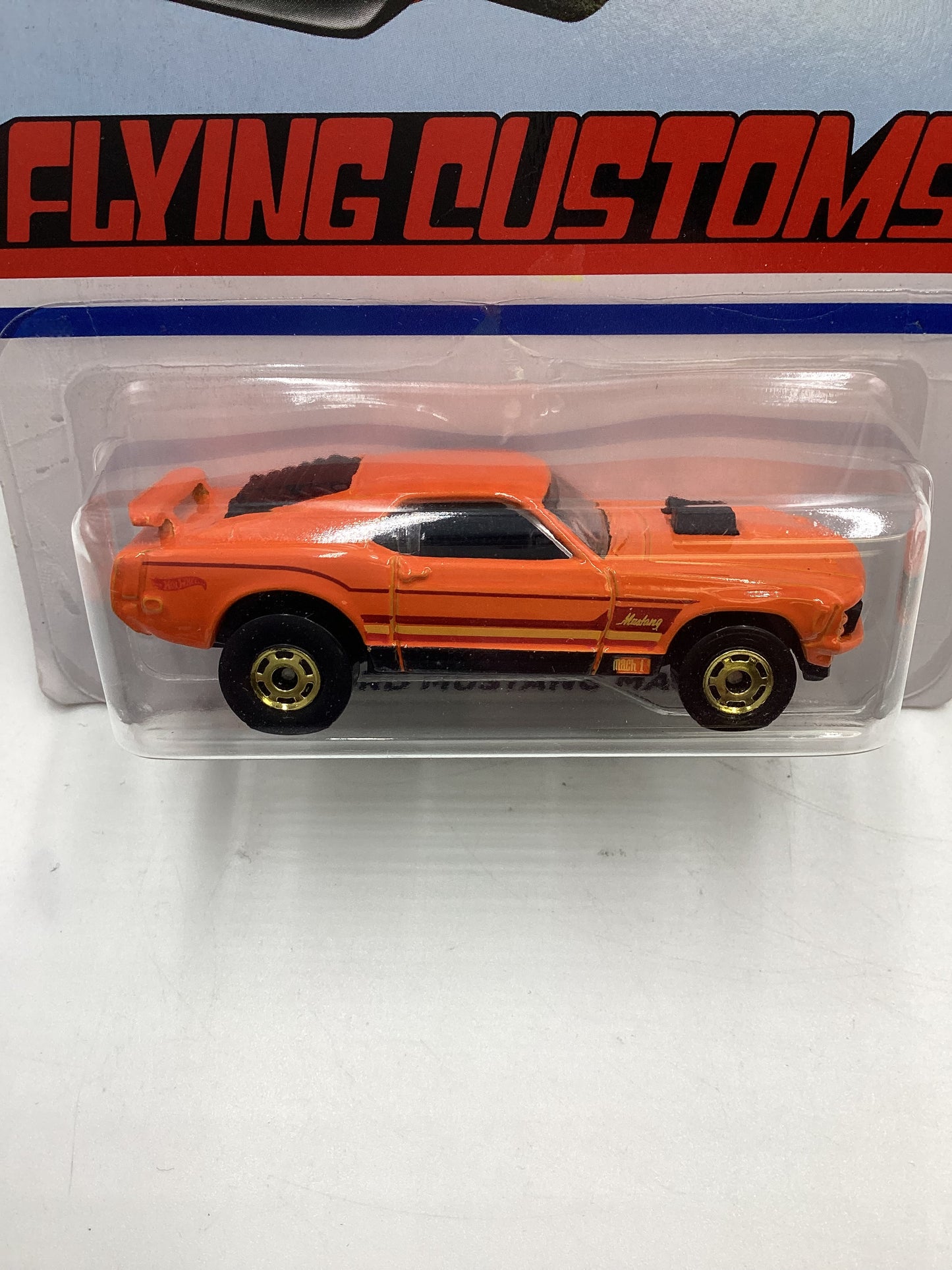 Hot Wheels Target Exclusive Flying Customs 70 Ford Mustang Mach 1 Orange