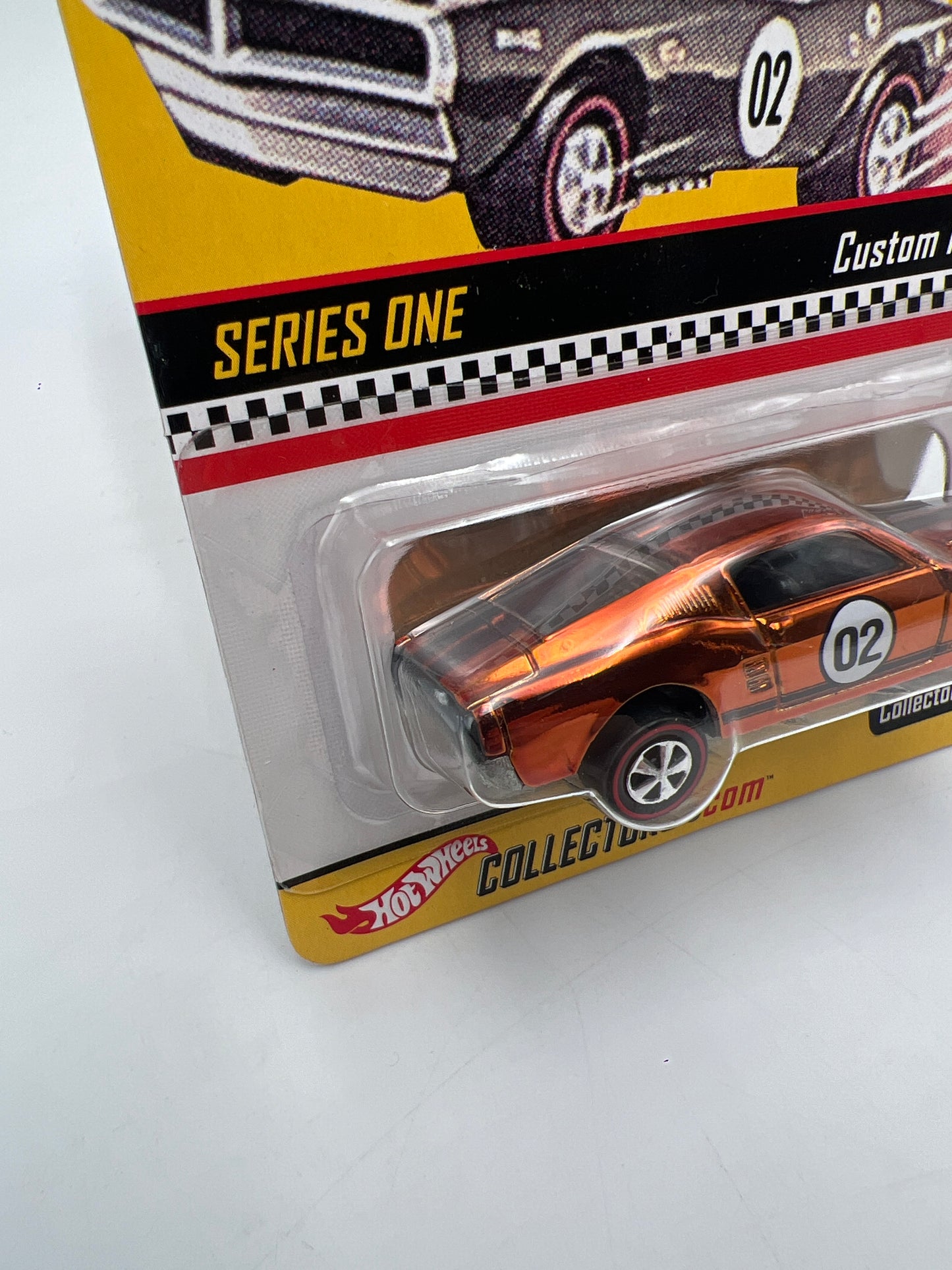 2002 Hot Wheels RLC Series One #7 Custom Mustang Orange W/Protector