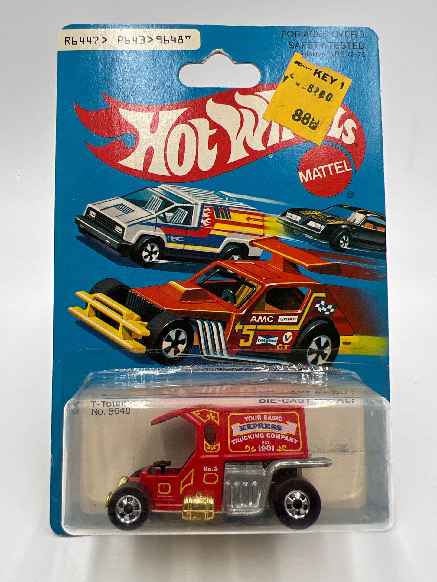 Hot Wheels Original 1979 #9648 T-Totaller Red W/Protector