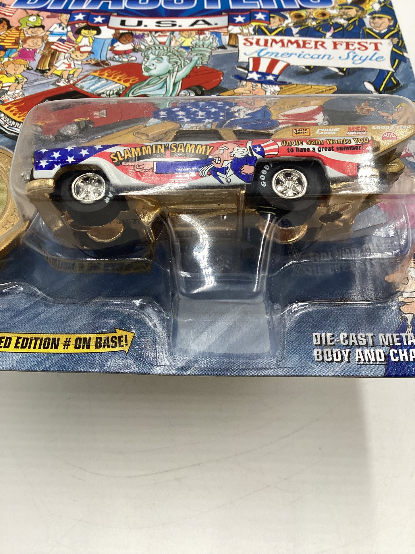 Johnny Lightning Dragsters U.S.A #1037/15000 Slammin Sammy Gold 186D