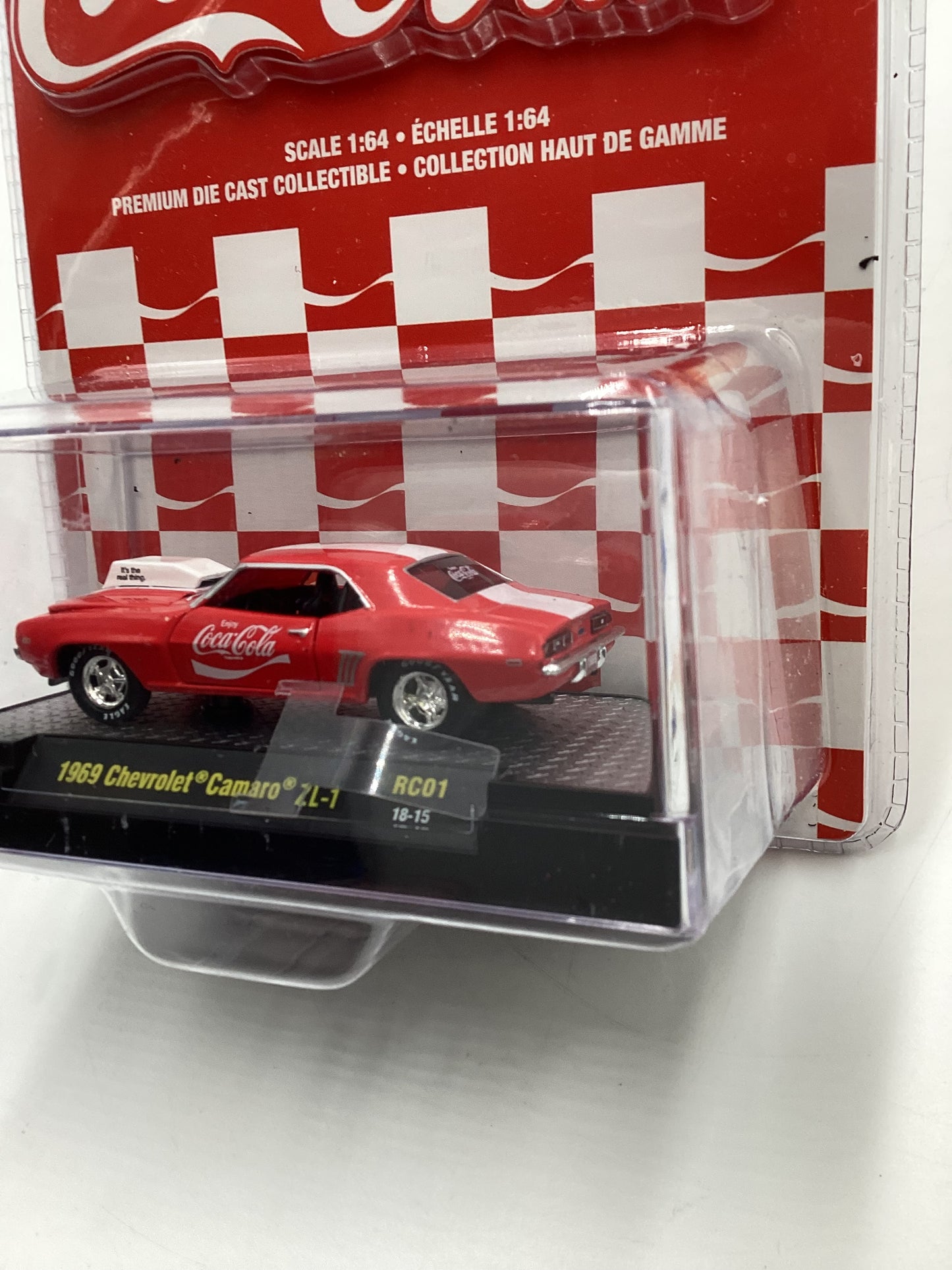 M2 Machines Coca Cola 1969 Chevrolet Camaro ZL-1 Red RC01 200C
