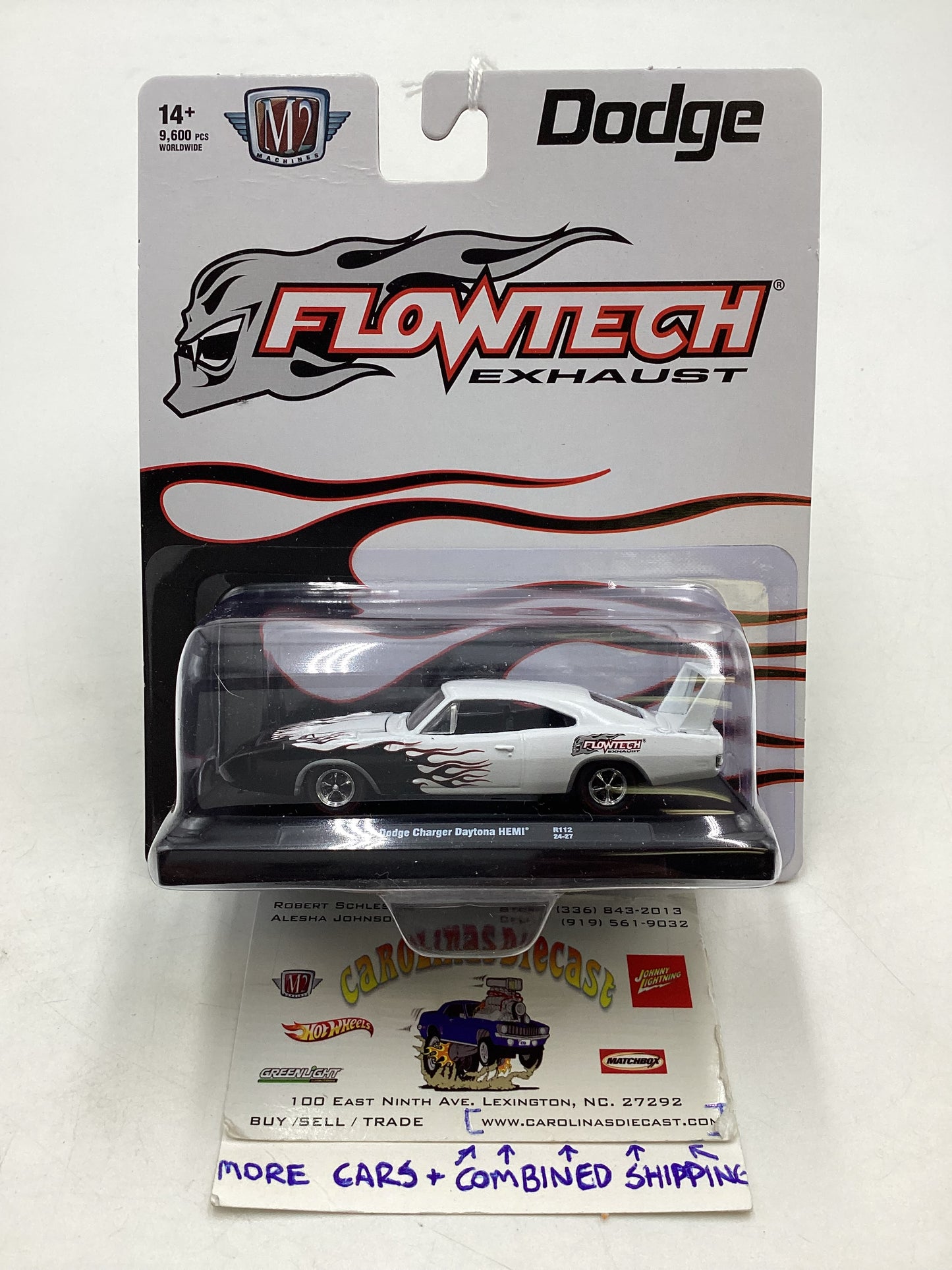 M2 Machines FlowTech 1969 Dodge Charger Daytona Hemi R112 189C