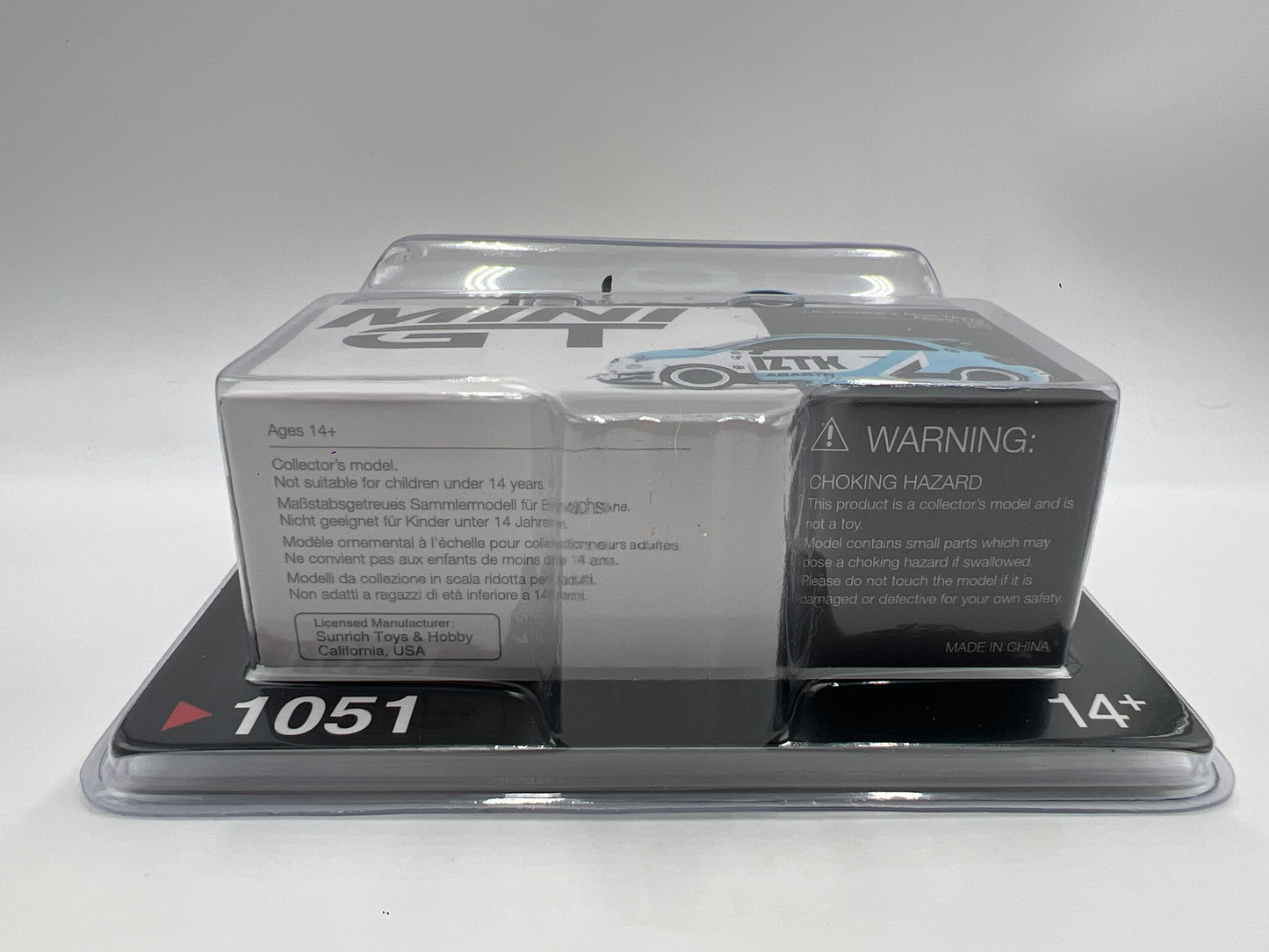 Mini GT #1051 LB-WORKS x Abas Works Abarth 595 IZTK White/Blue 233C