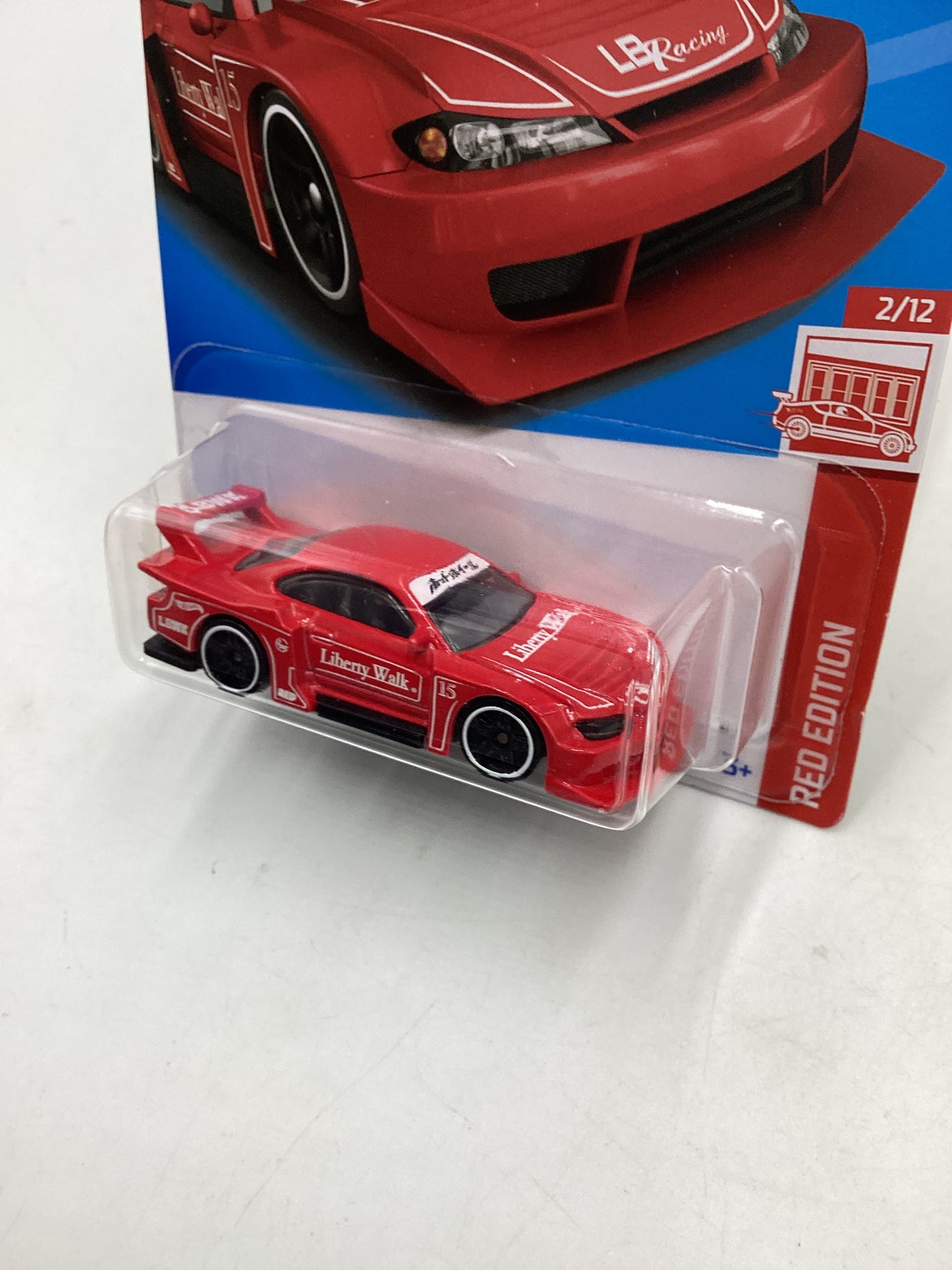 2023 Hot Wheels Red Edition #17 LB Super Silhouette Nissan Silvia with protector