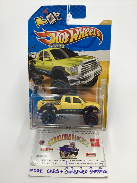 2012 Hot Wheels #40 10 Toyota Tundra Yellow