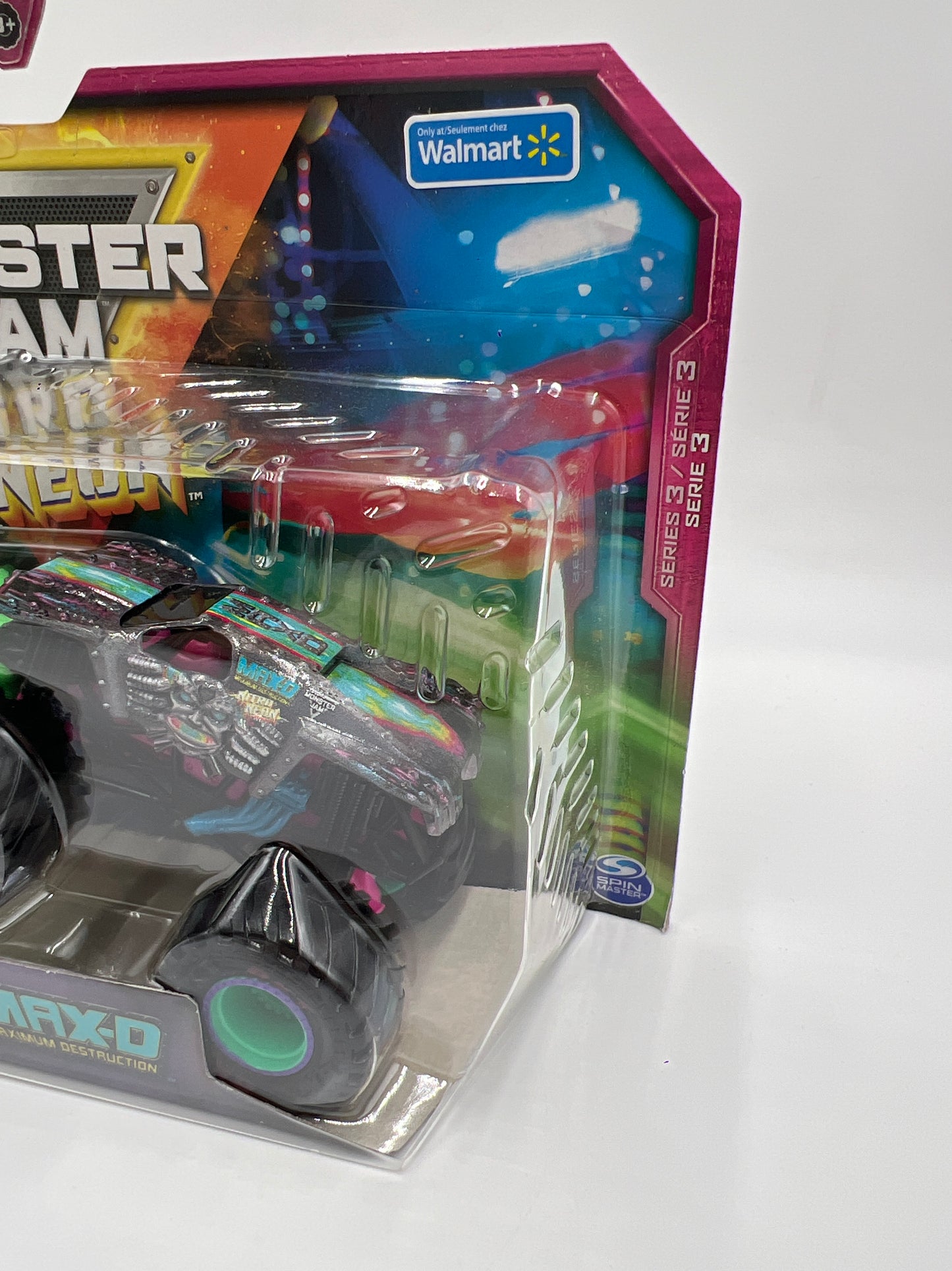 Monster Jam Nitro Neon Series 3 Walmart Exclusive Sparkle Smash Vs Max-D