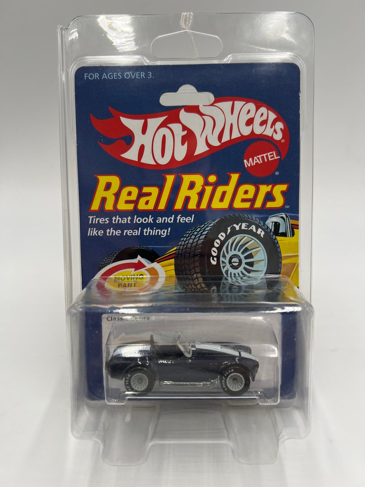 Hot Wheels 30 Years 1970 Authentic Commemorative Replica Real Riders Shelby Classic Cobra Blue W/Protector