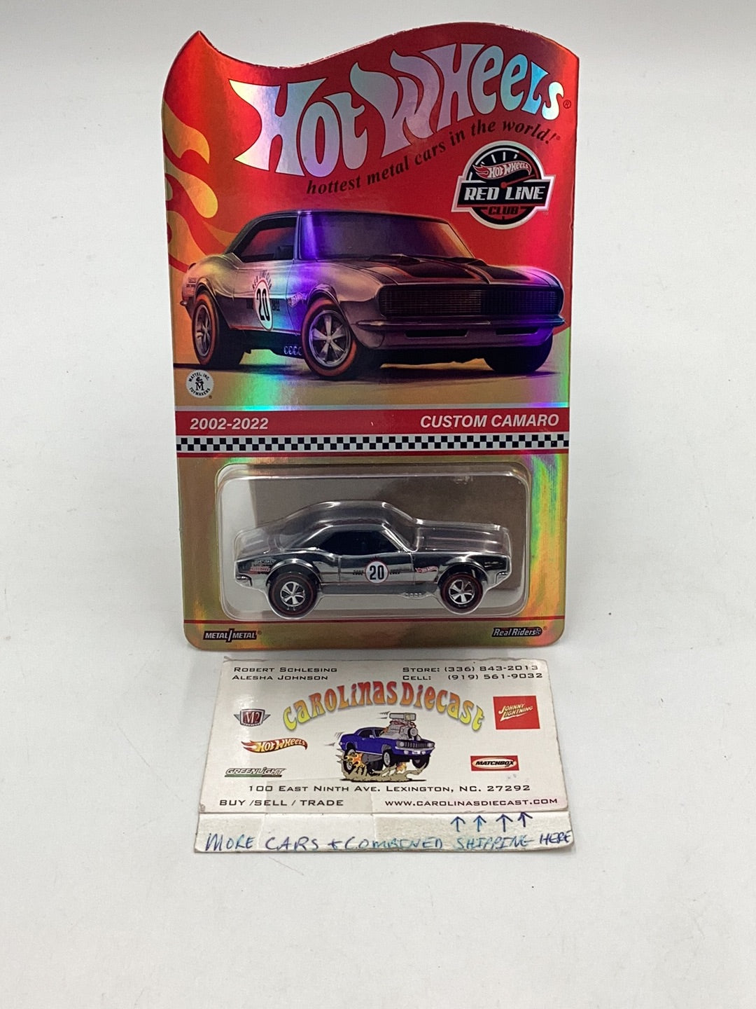 2022 Hot Wheels RLC Custom Camaro Chase Card