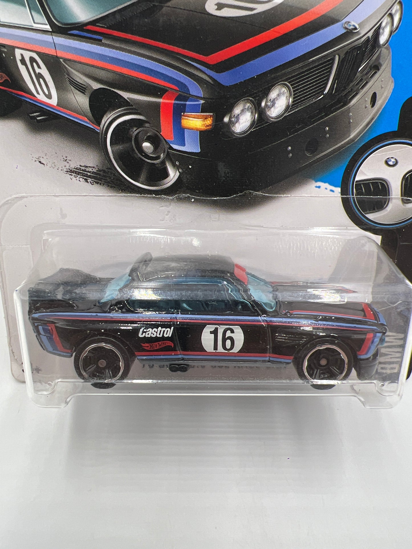 2016 Hot Wheels BMW #190 73 BMW 3.0 CSL Race Car Black 104C