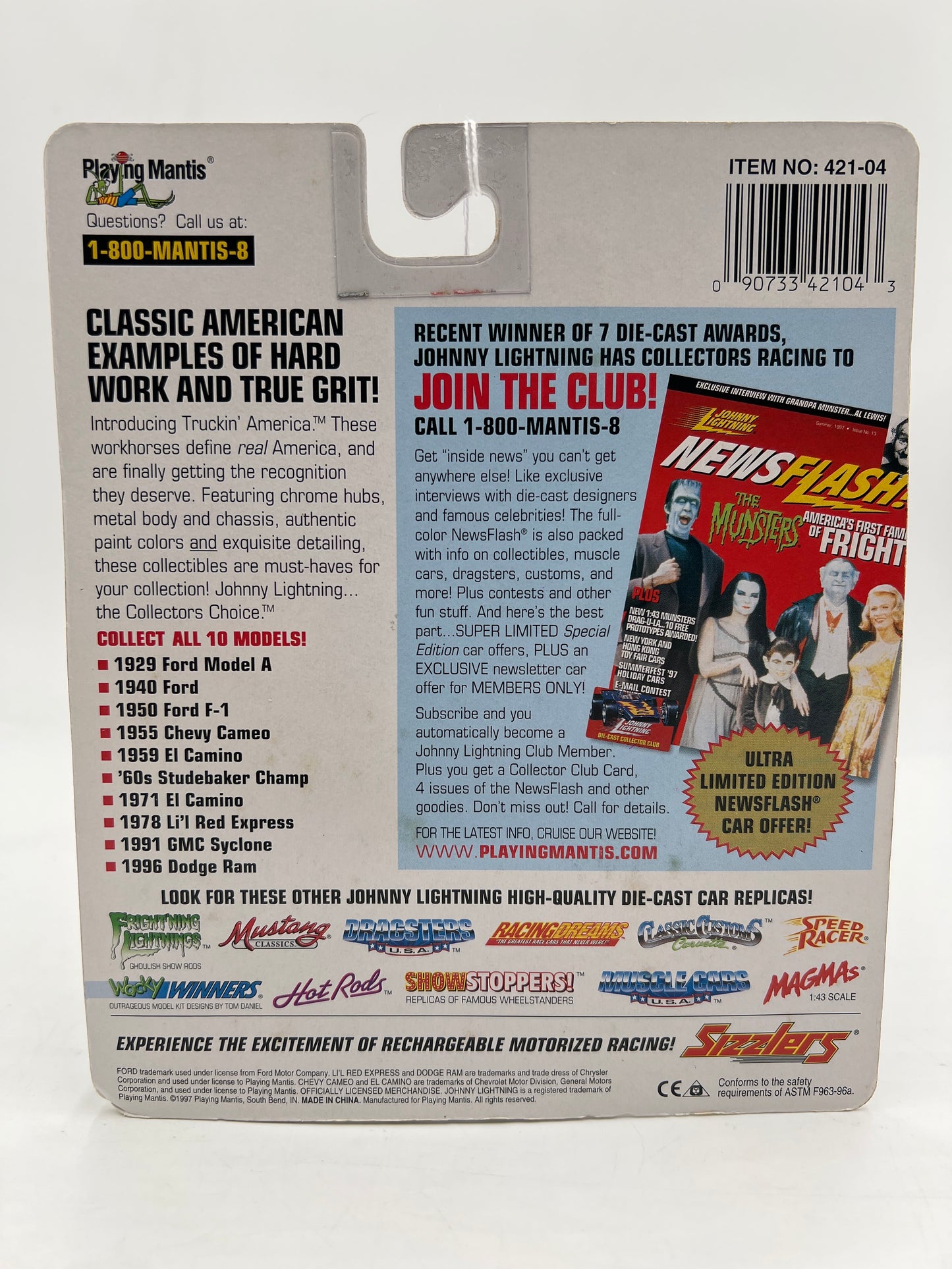 Johnny Lightning White Lightning Chase Truckin America #468 1940 Ford Truck White 1 Black Bed