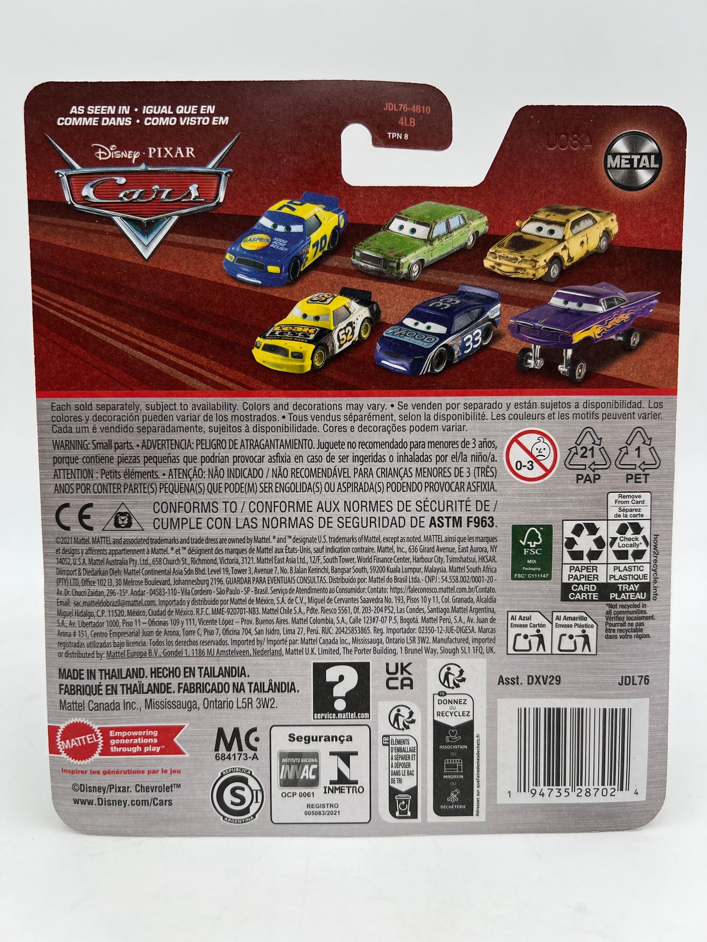 Disney Pixar Cars Dexter Hoover With Green Flag 141C