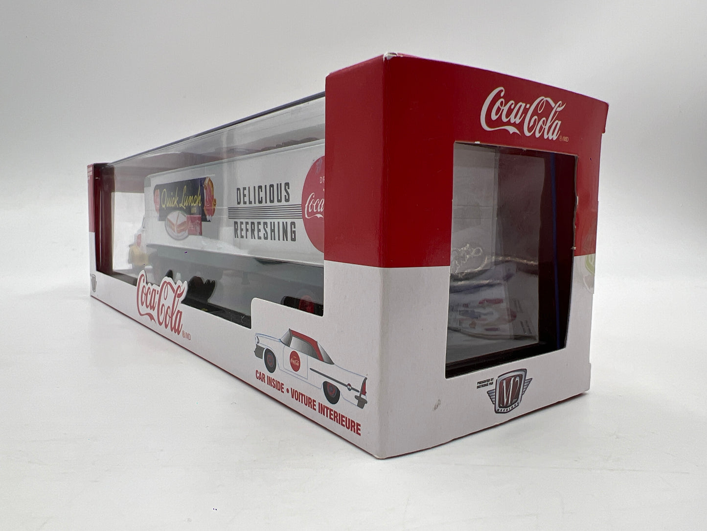 M2 Machines Auto Haulers Coca Cola 1957 Dodge COE & 1957 Chrysler 300C QL01