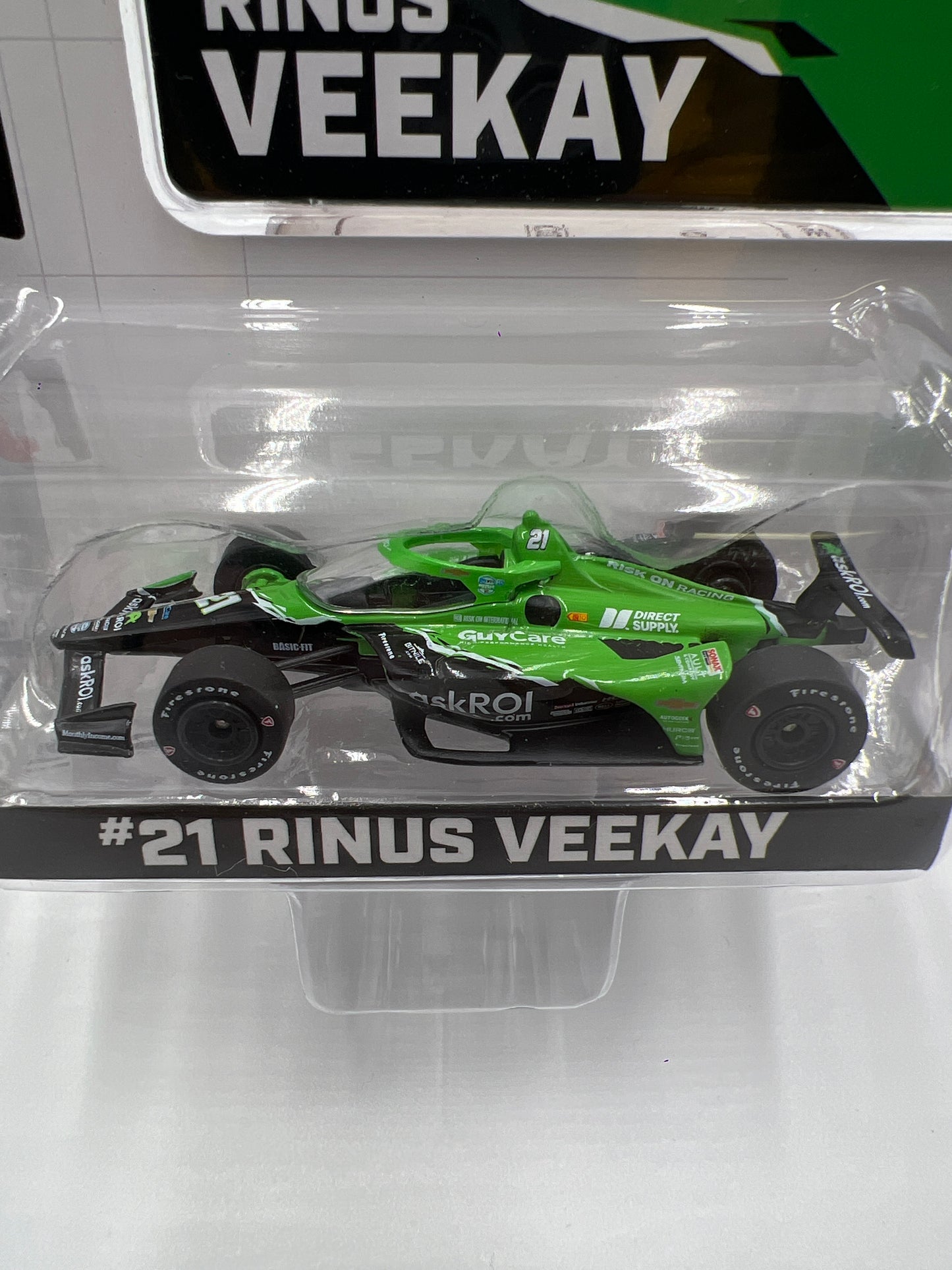 Greenlight NTT Indycar Series #21 Rinus Veekay F1 Car Green 177B