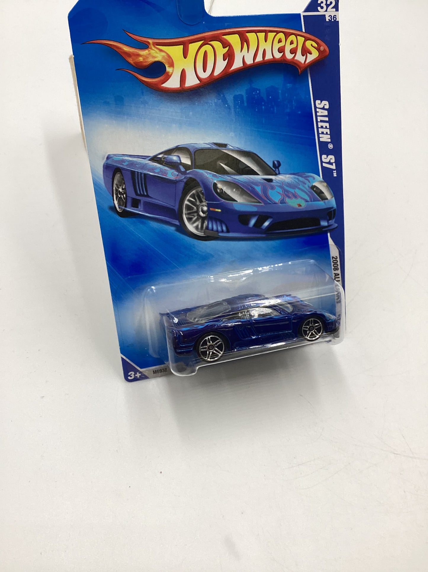 2008 Hot Wheels All Stars #72 Saleen S7 Blue 28D