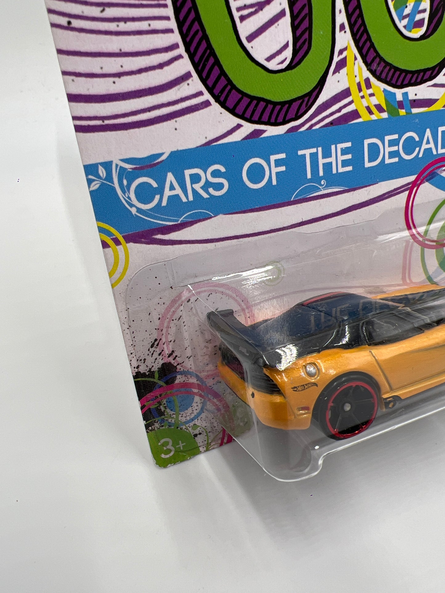 Hot Wheels Cars of the Decades The 00s #31 Dodge Viper SRT10 ACR Yellow W/Protector 2