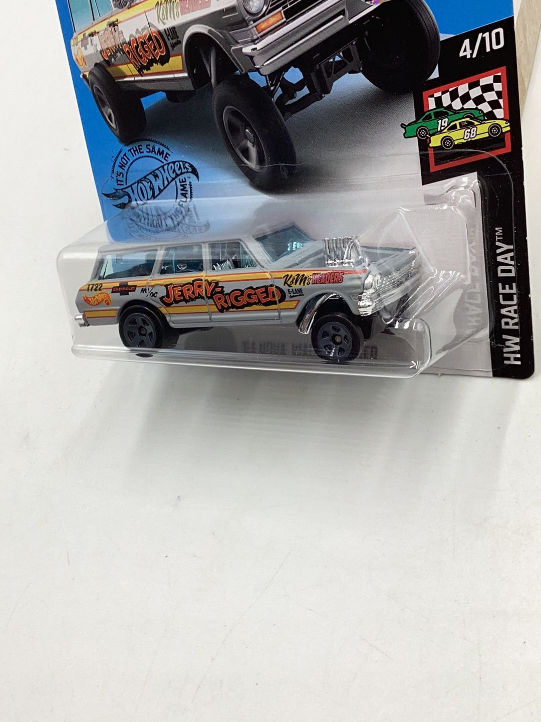 2019 Hot wheels #198 64 Nova Wagon Gasser grey Factory sealed 11D