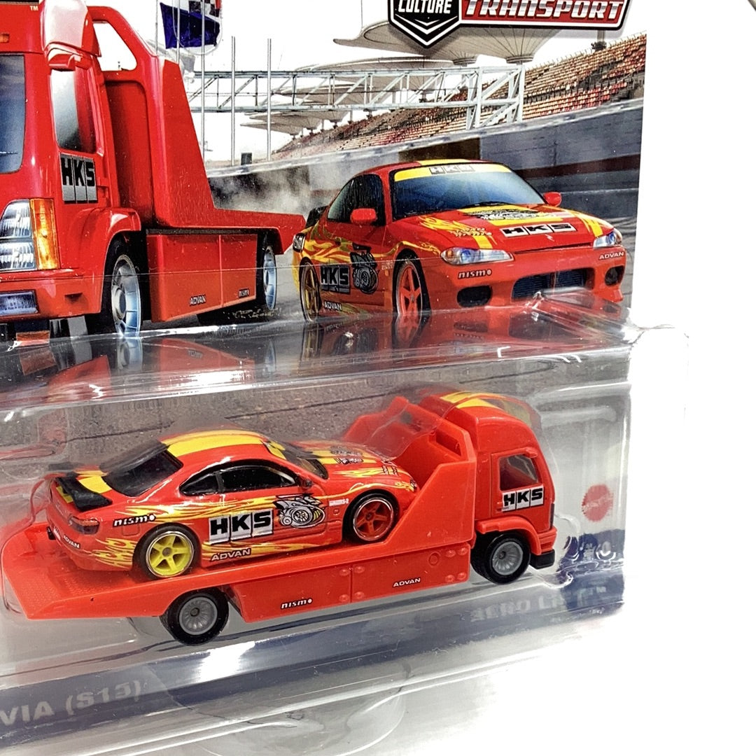 2021 HOT WHEELS CAR CULTURE  TEAM TRANSPORT Nissan Silva s15 aero lift #40 282E