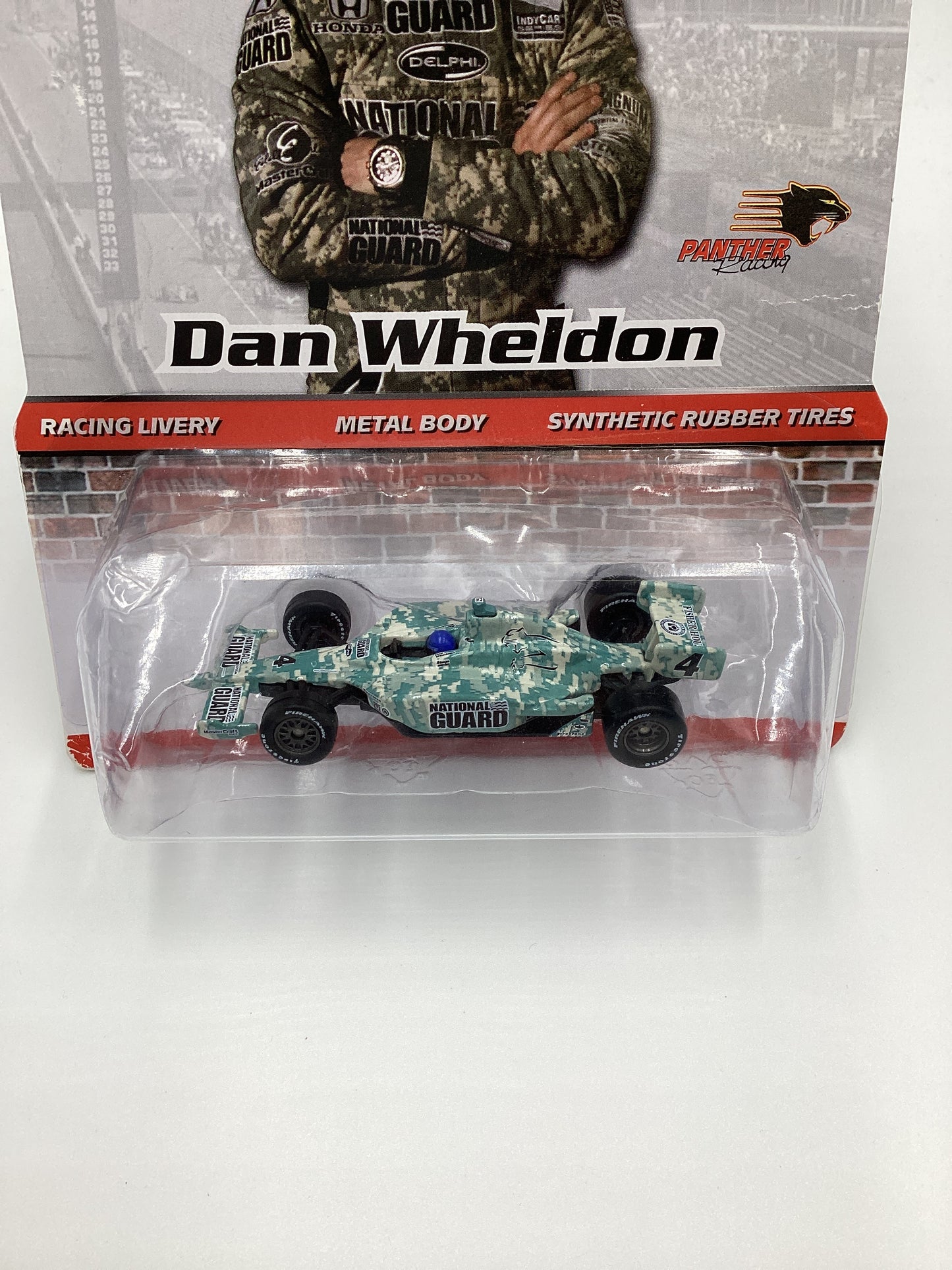 Hot Wheels Indy Card Series Dan Wheldon Indy Car National Guard SR