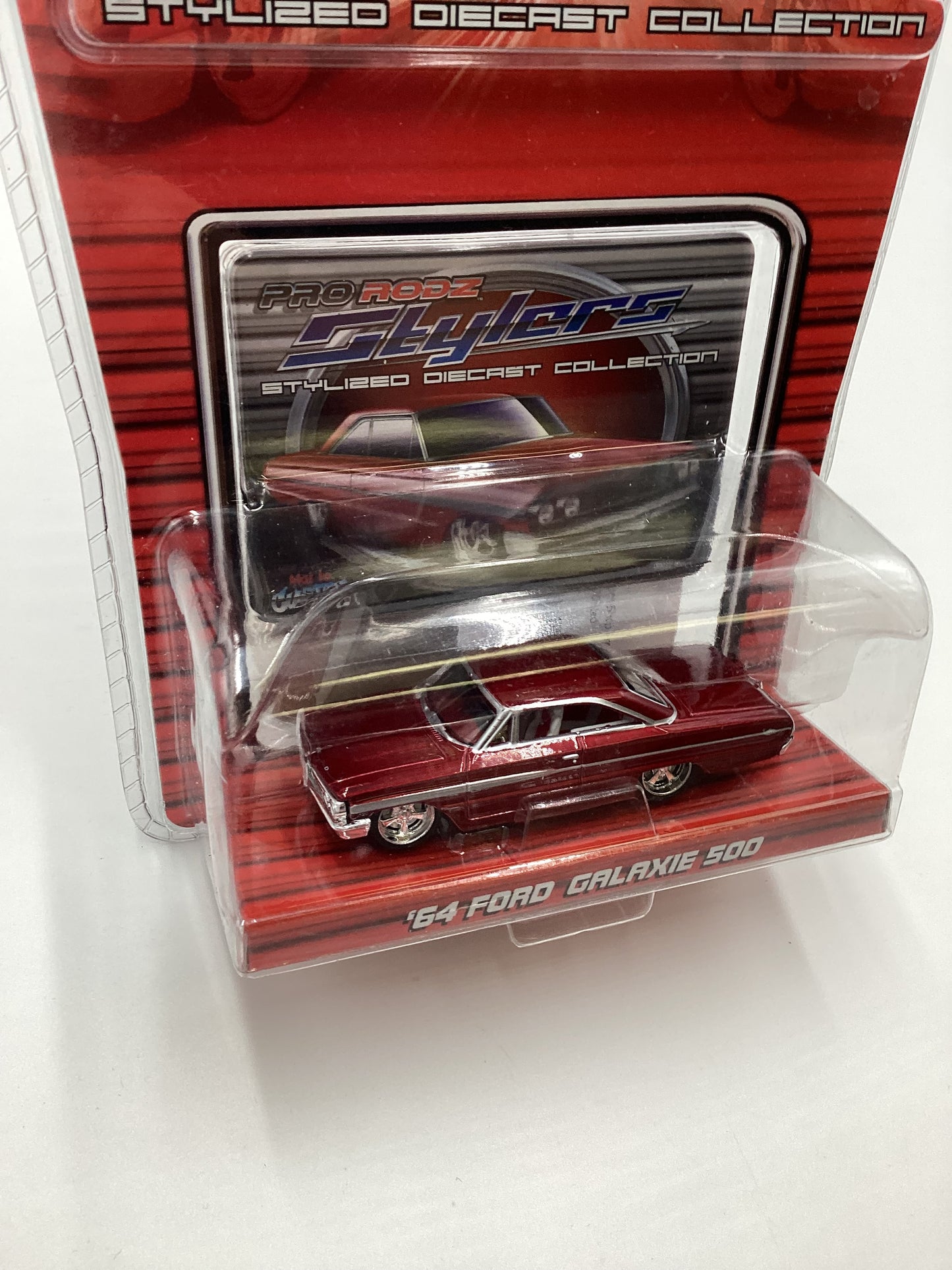 Maisto Custom Shop Pro Rodz Stylers 64 Ford Galaxie 500 Red 219B