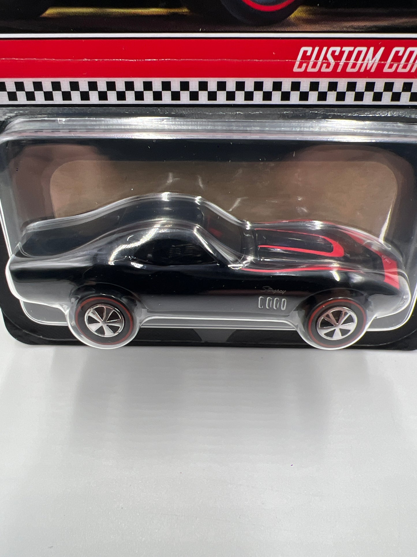 2022 Hot Wheels RLC #5455/25000 Custom Corvette Black W/Protector