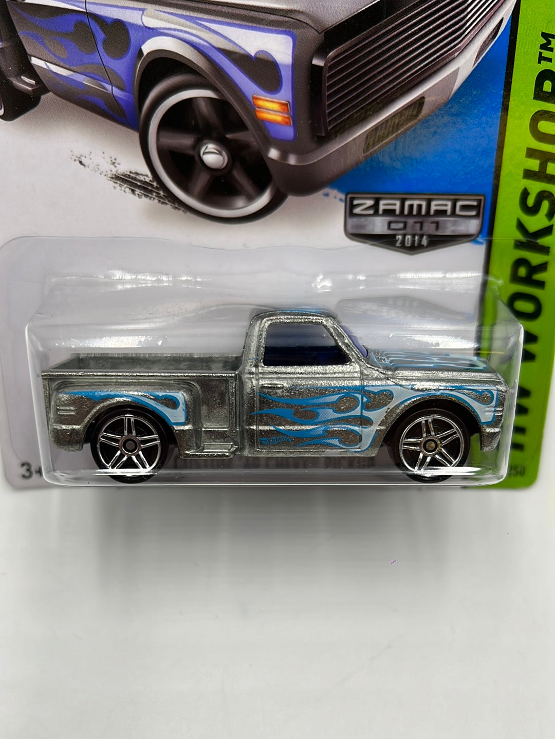 Hot Wheels 2014 HW Workshop Custom 69 Chevy Pickup Zamac #217 147C