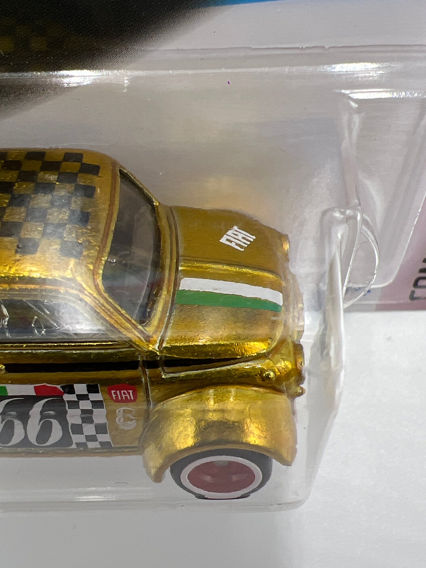 2024 Hot Wheels ERROR Super Treasure Hunt #117 60s Fiat 500D Modificado W/Protector