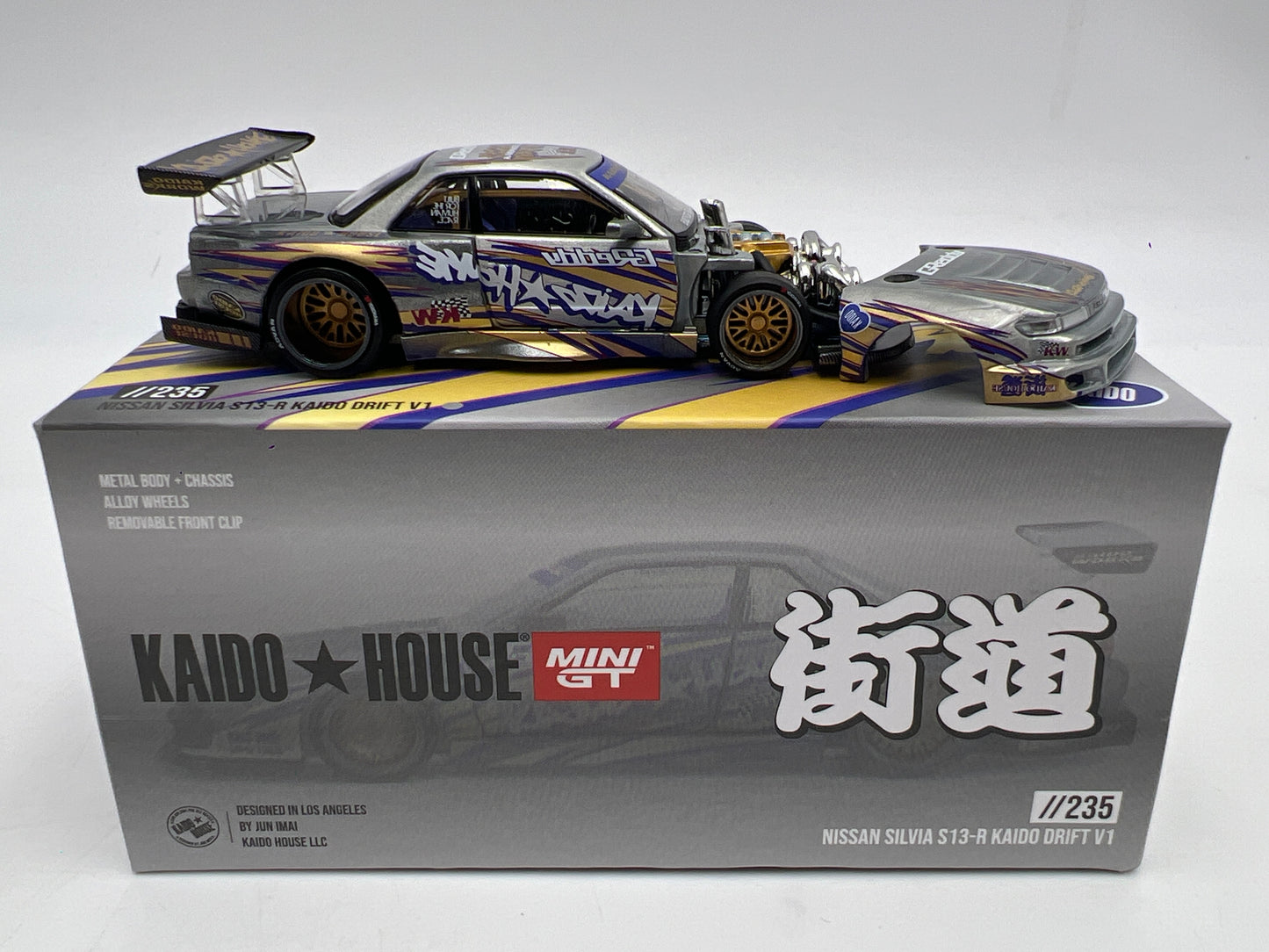 Mini GT Kaido House #235 CHASE Nissan Silvia S13-R Kaido Drift V1