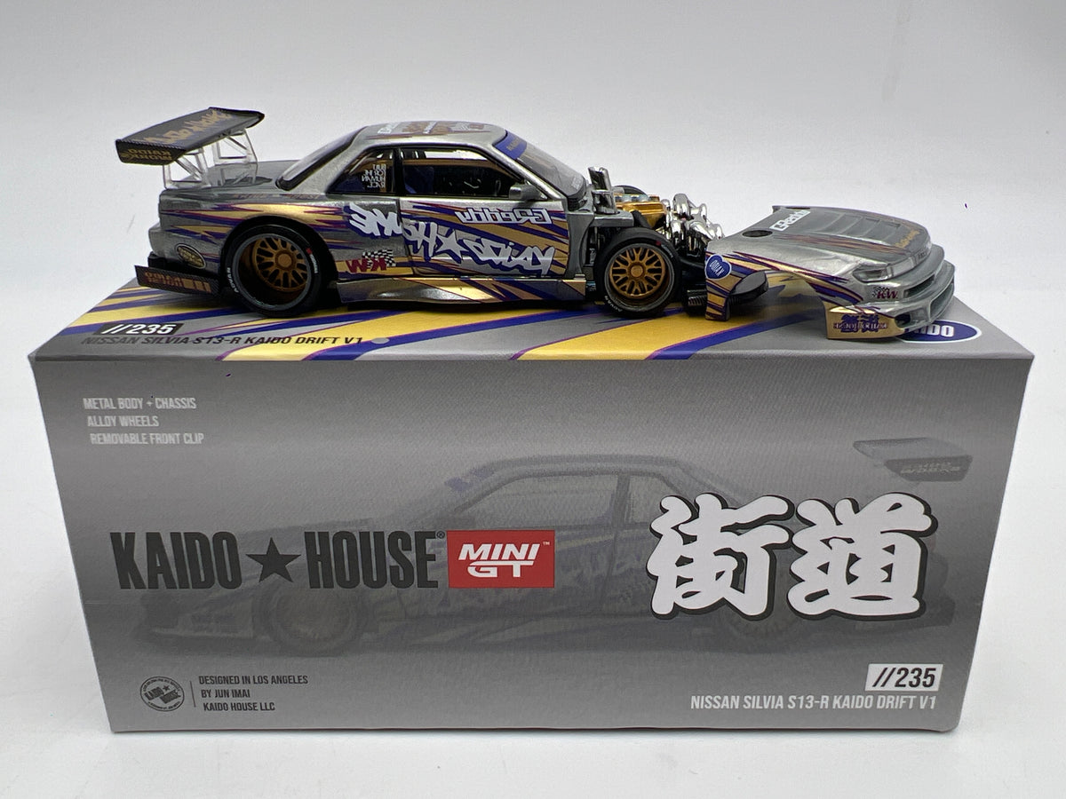 Mini GT Kaido House #235 CHASE Nissan Silvia S13-R Kaido Drift V1 