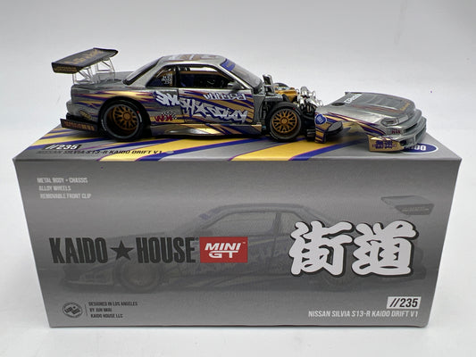 Mini GT Kaido House #235 CHASE Nissan Silvia S13-R Kaido Drift V1
