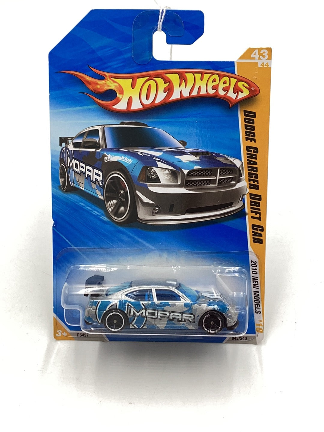 2010 Hot Wheels #43 Dodge Charger Drift Car silver 58E