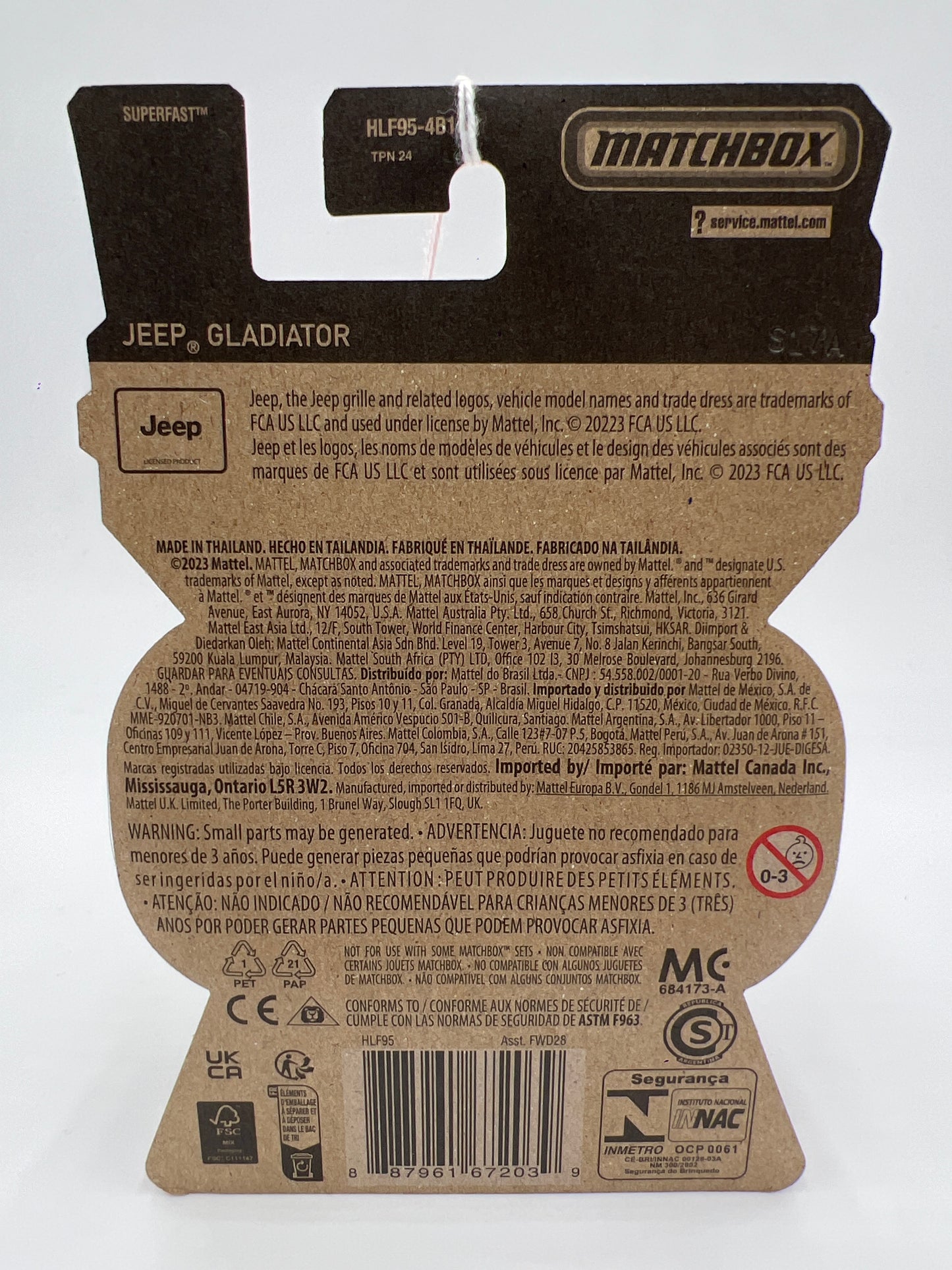 Matchbox Moving Parts #10 Jeep Gladiator Red 164F