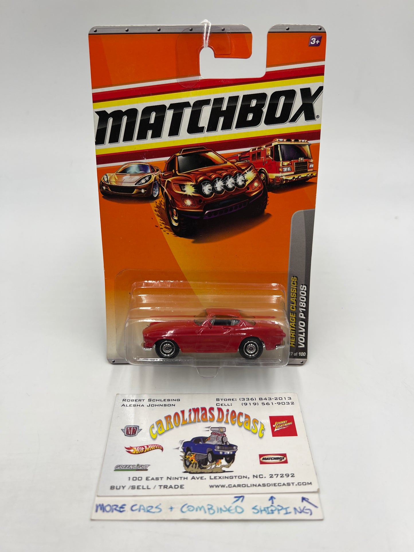 Matchbox Heritage Classics #17 Volvo P1800S Red 216N