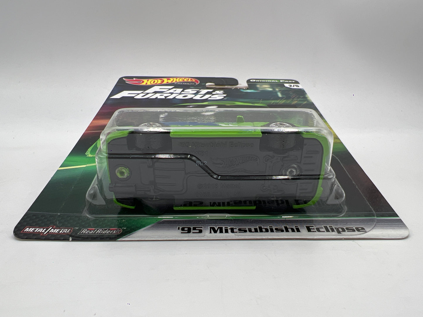 Hot Wheels Fast & Furious Original Fast #2 95 Mitsubishi Eclipse Green W/Protector