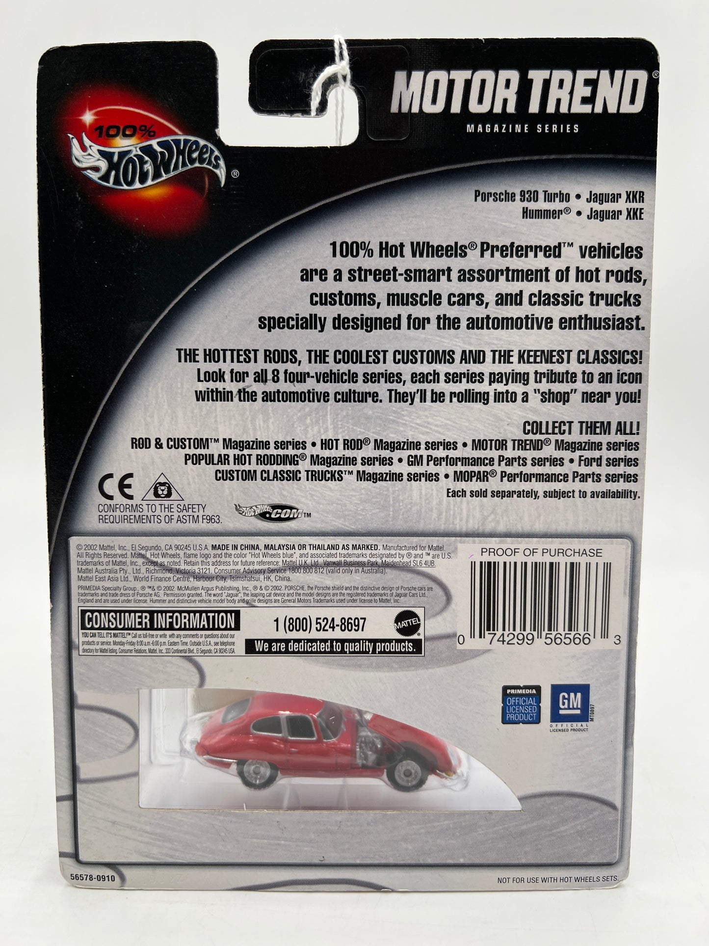 Hot Wheels Premium 100% Motor Trend #4 Jaguar XKE Red