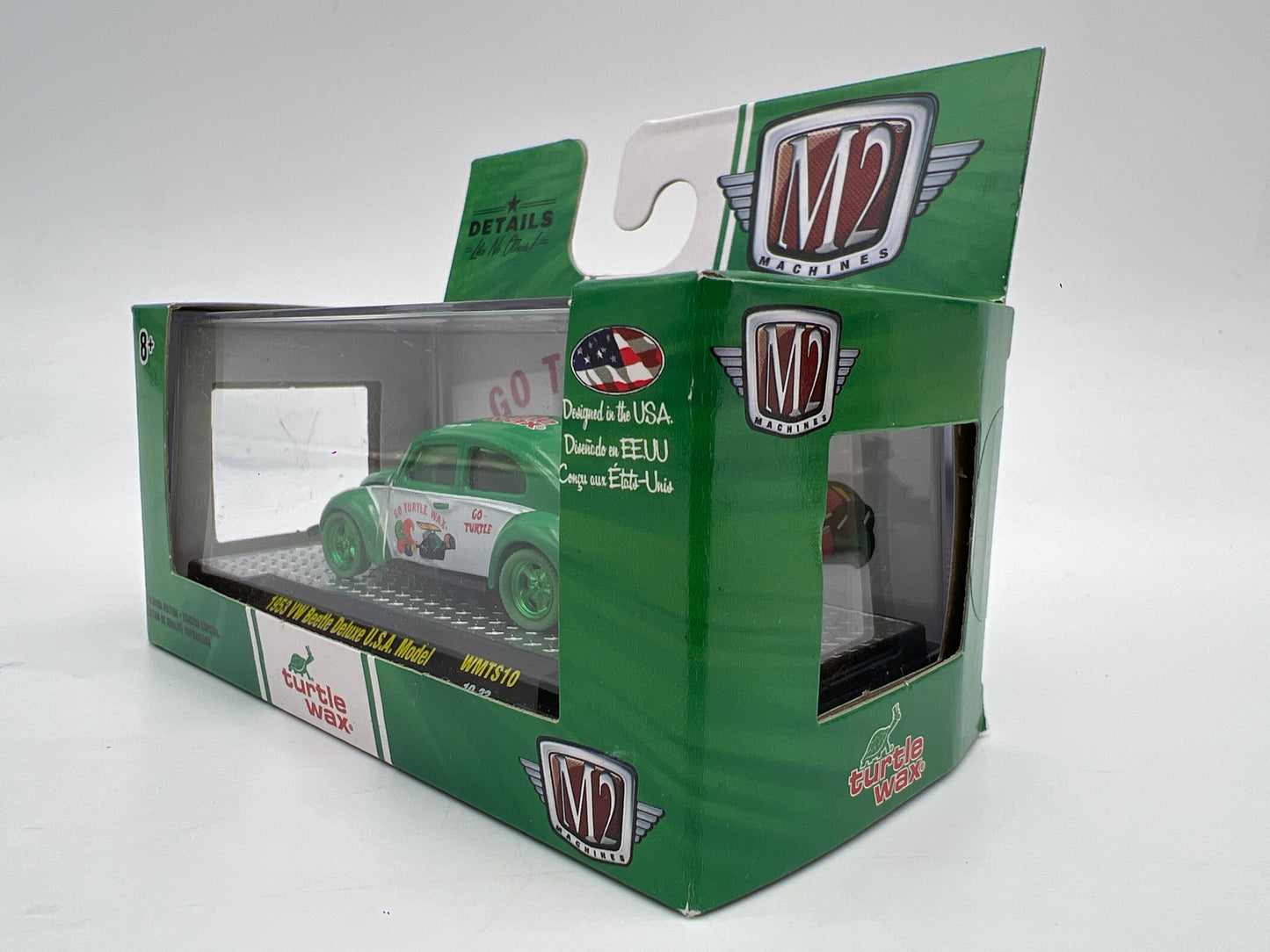 M2 Machines WMTS10 Walmart CHASE Turtle Wax 1953 VW Beetle Deluxe USA Model