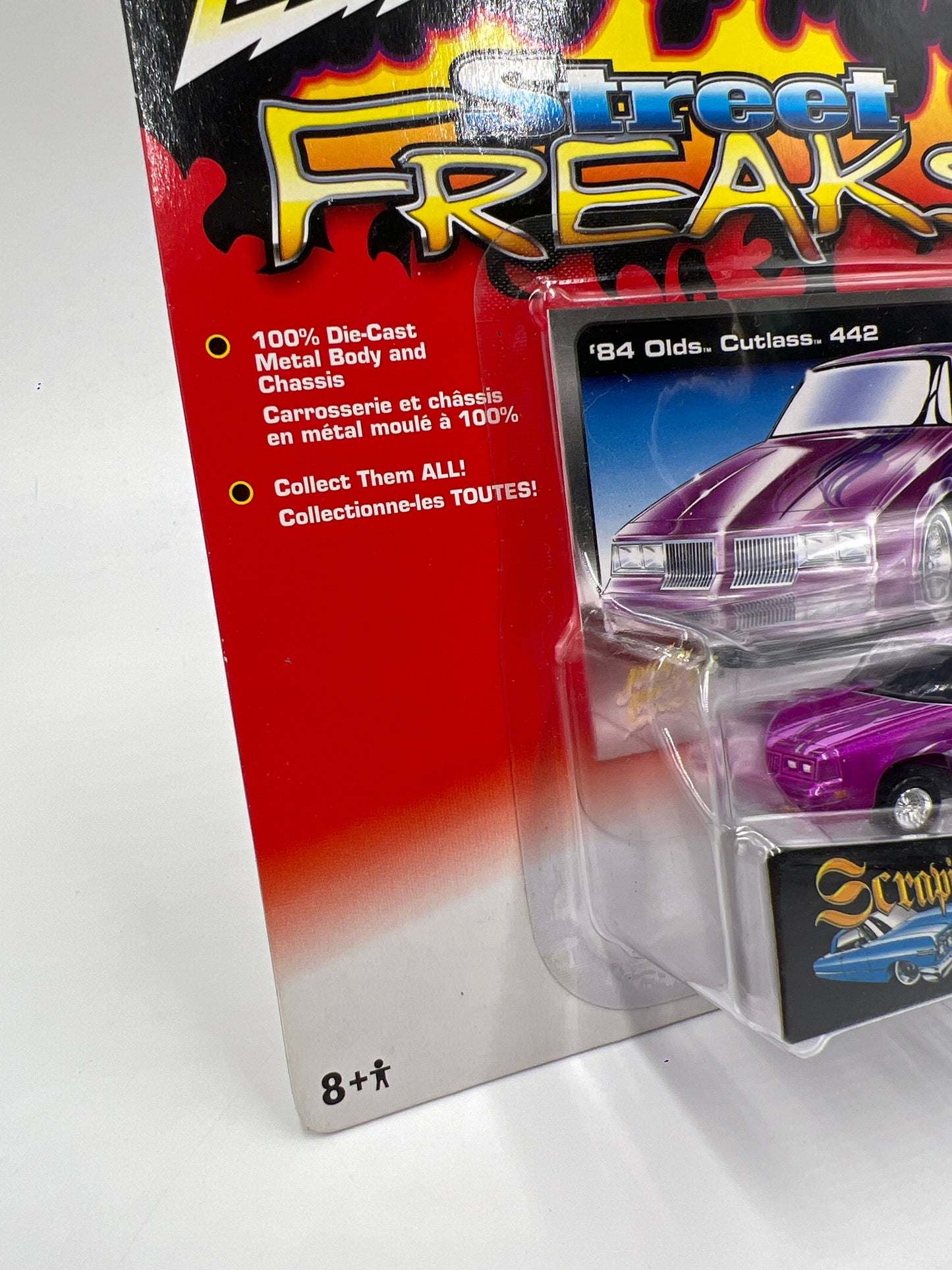 Johnny Lightning Street Freaks Scrapin #10 84 Olds Cutlass 442 Purple