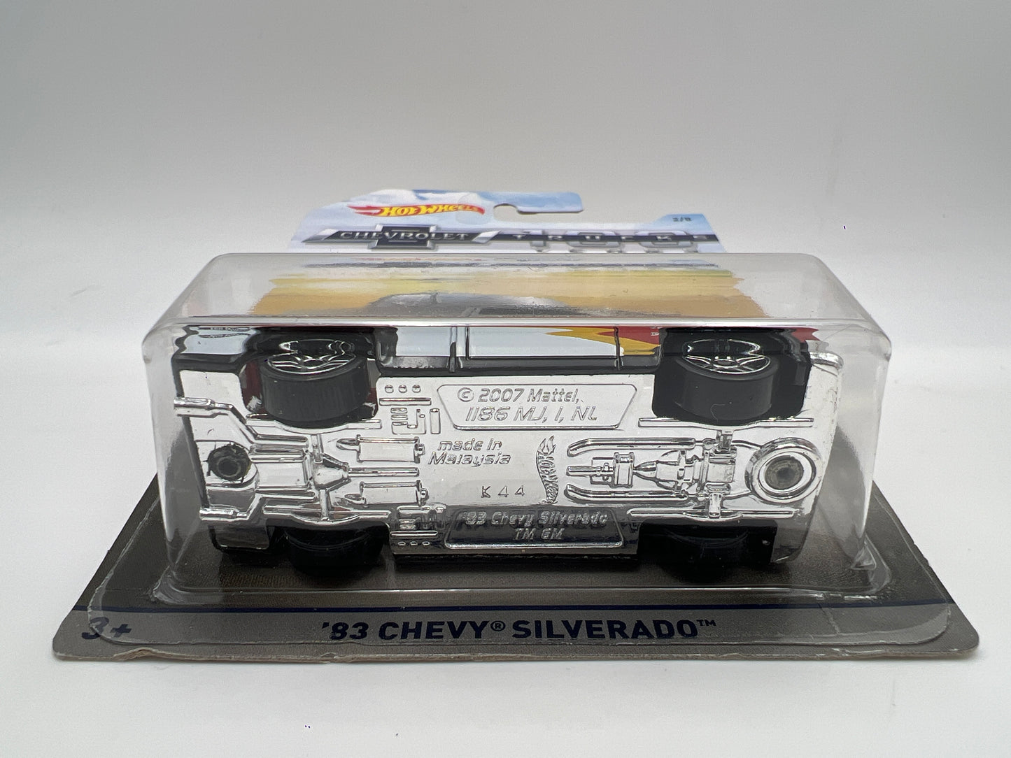 Hot Wheels Chevrolet Trucks 100 Years #2 83 Chevy Silverado Black W/Protector