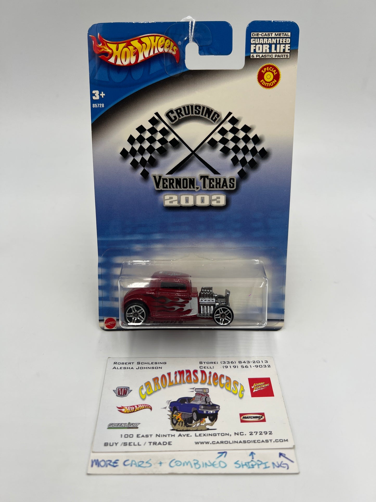 2003 Hot Wheels Special Edition Cruising Vernon Texas 32 Ford Red 160K