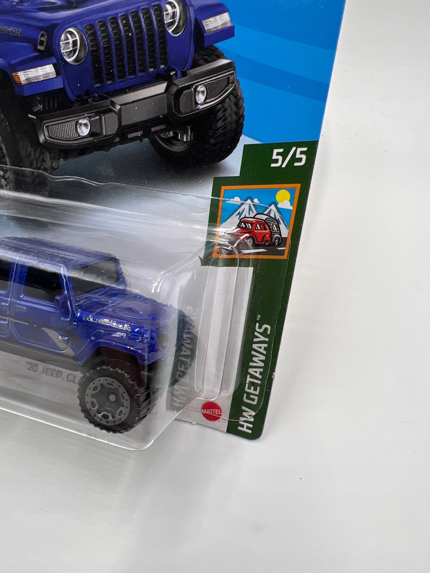 2021 Hot Wheels Getaways #117 20 Jeep Gladiator Blue 41F