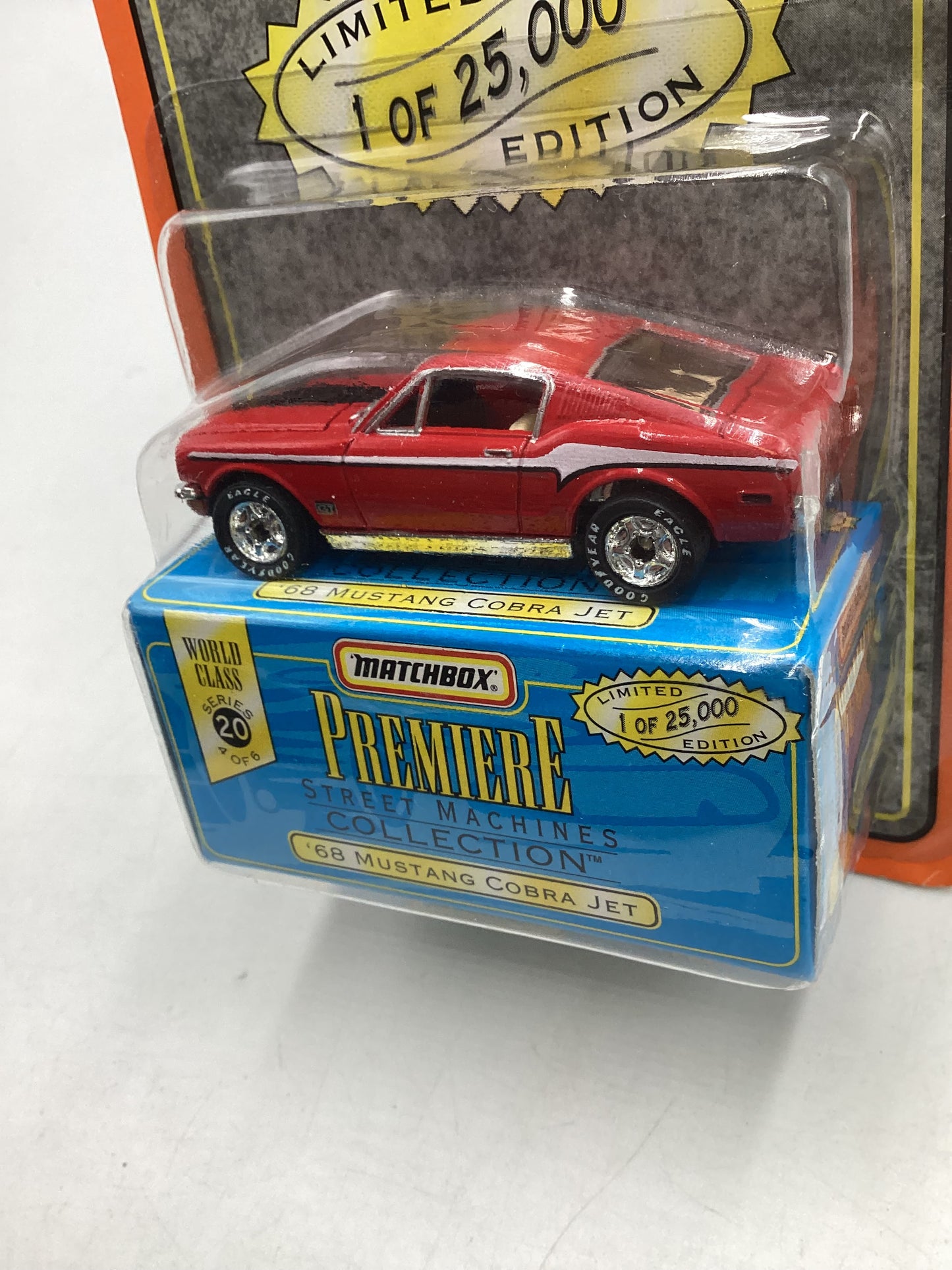 Matchbox Premiere Collection series 20 #4 68 Mustang Cobra Jet Red 172C