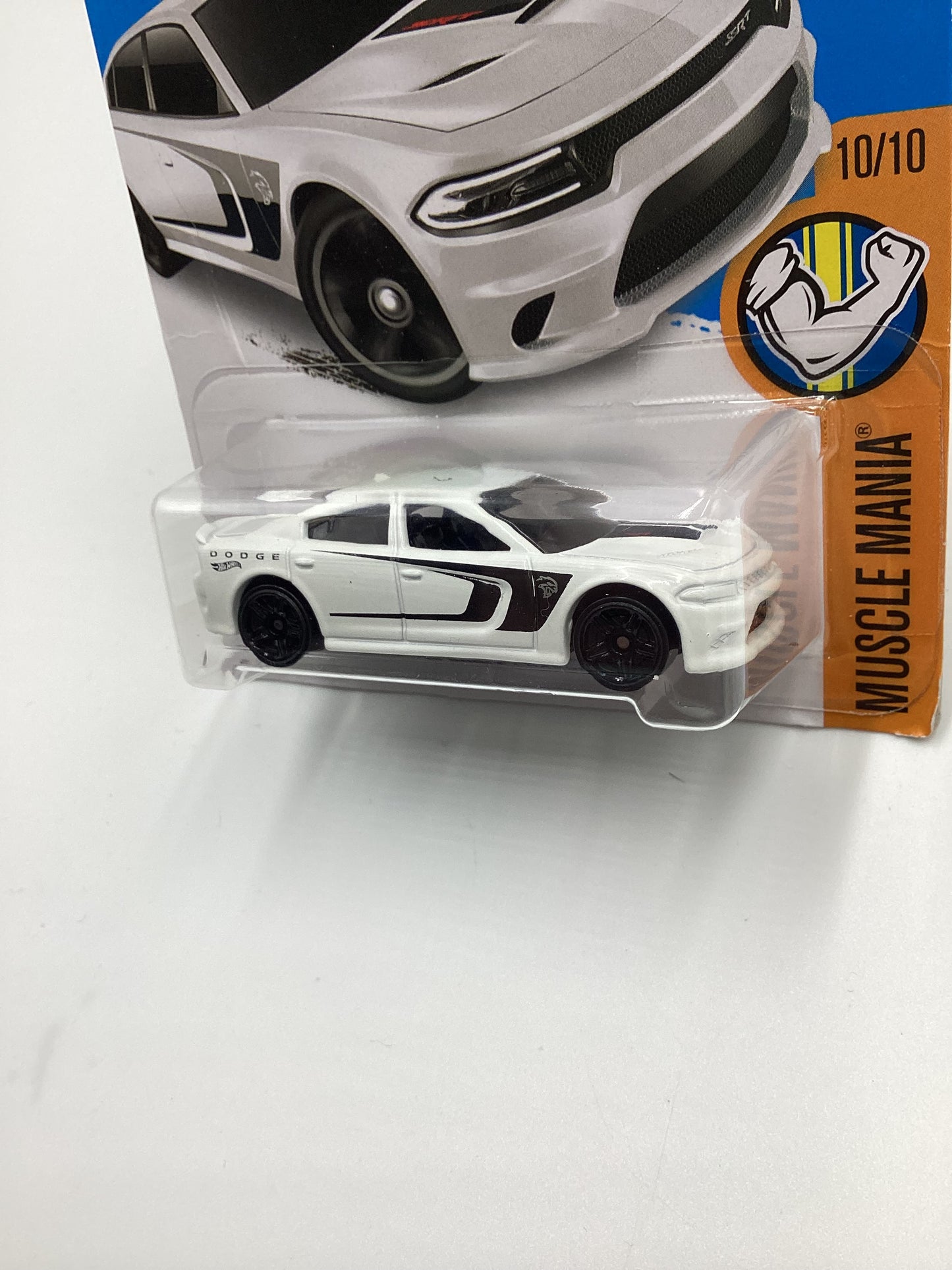 2016 Hot Wheels #130 15 Dodge Charger SRT White 39C
