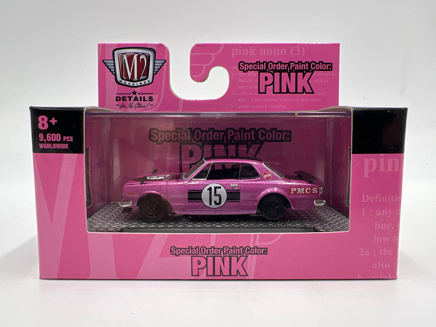 M2 Machines Walmart Exclusive Special Order Paint 1971 Nissan Skyline GT-R Pink S110