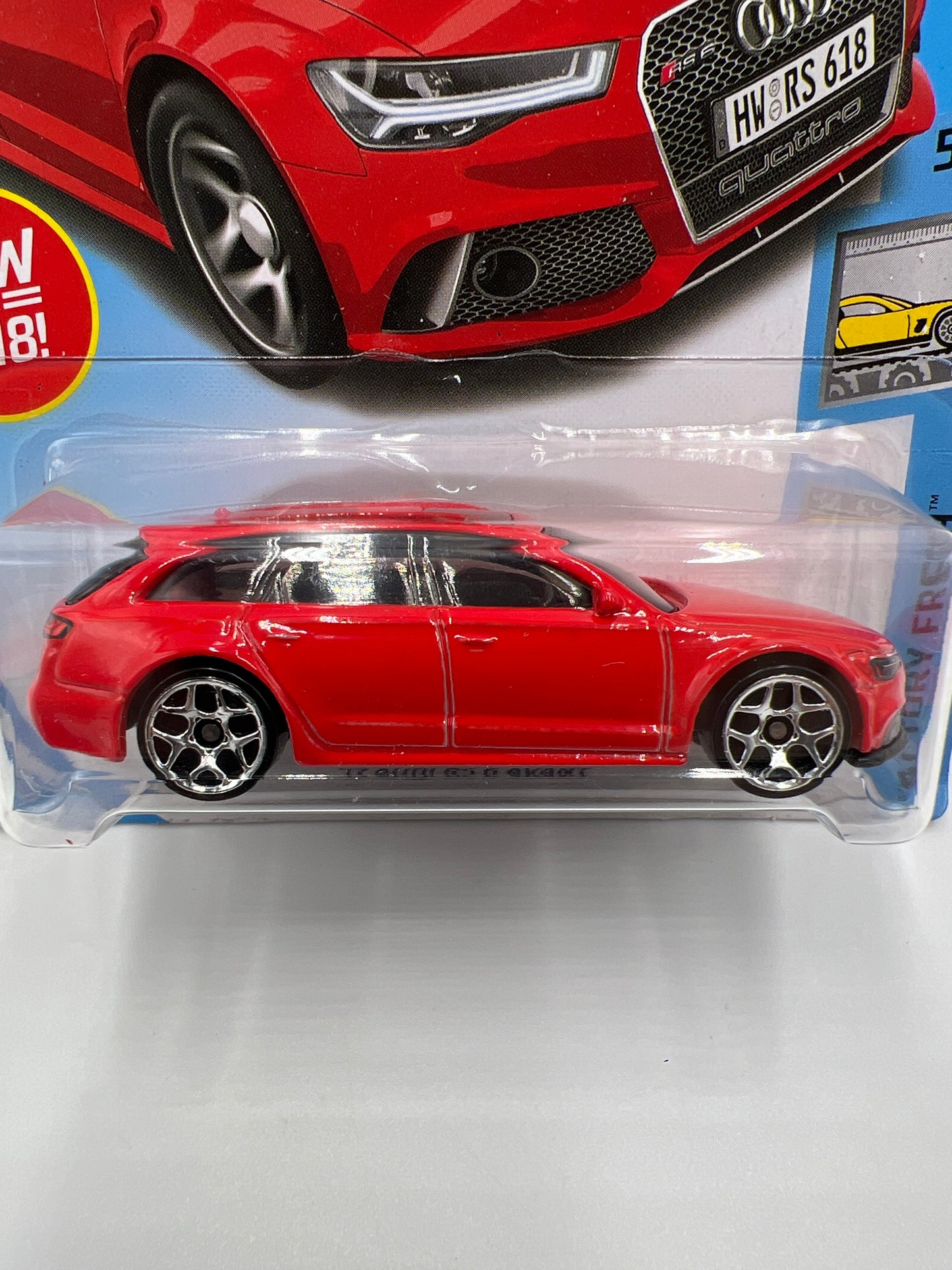 2018 Hot Wheels Factory Fresh #271 17 Audi RS 6 Avant Red 107G