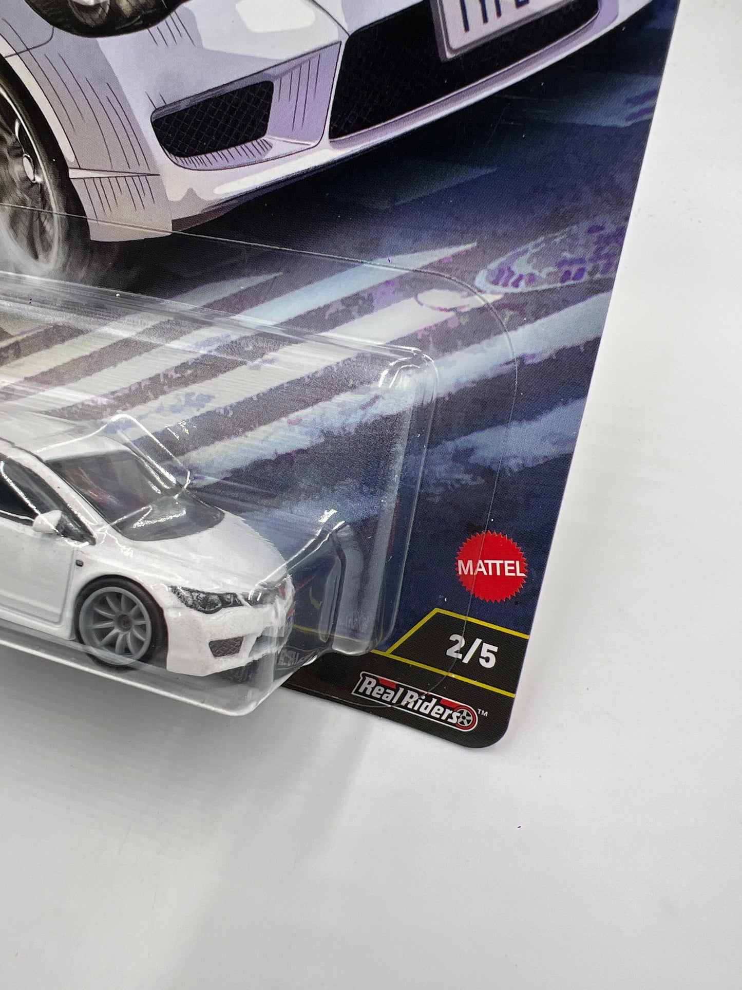 2025 Hot Wheels Premium Ronin Run II #2 07 Honda Civic Type R White