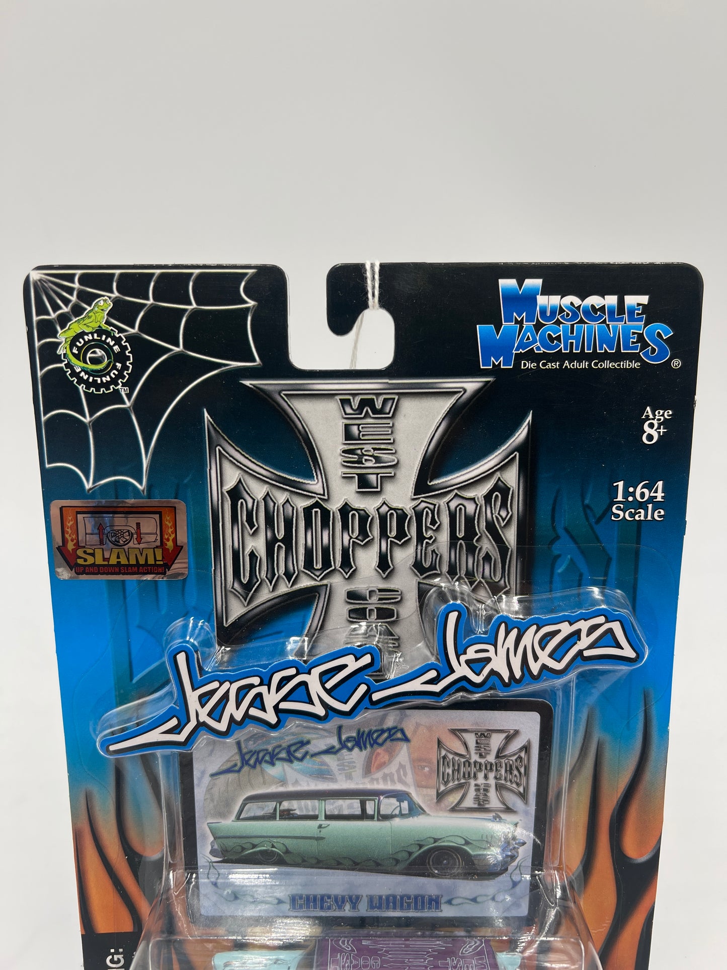 Muscle Machines West Coast Choppers Jesse James Chevy Wagon Light Blue 215A