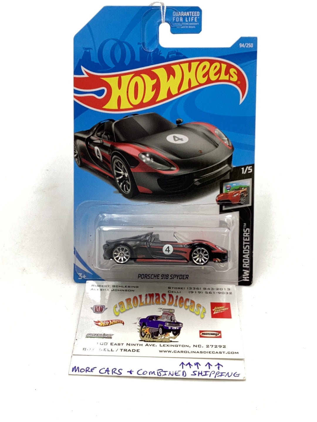 2019 Hot wheels #94 Porsche 918 Spyder